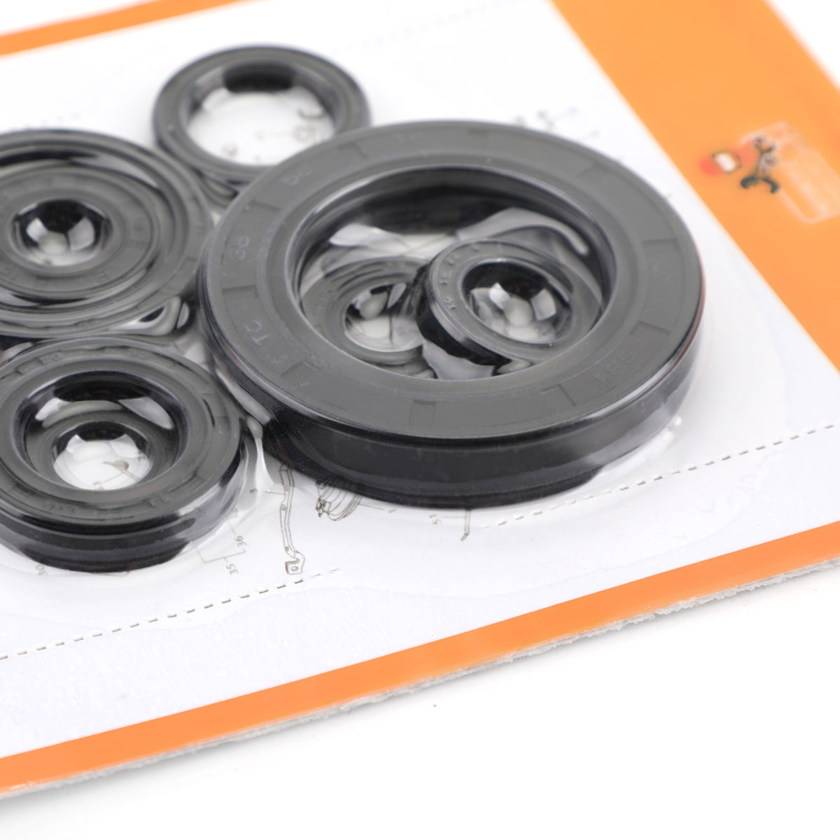 1988 Honda CR250R 8pcs Engine Oil Seal Kit Set Generic