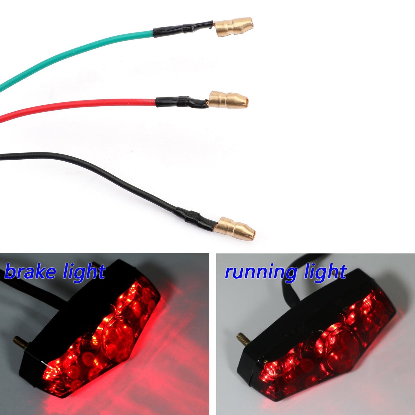 Universal ABS LED Smoke 12V Brake Stop Running Rear Tail Light Lamp Smoke