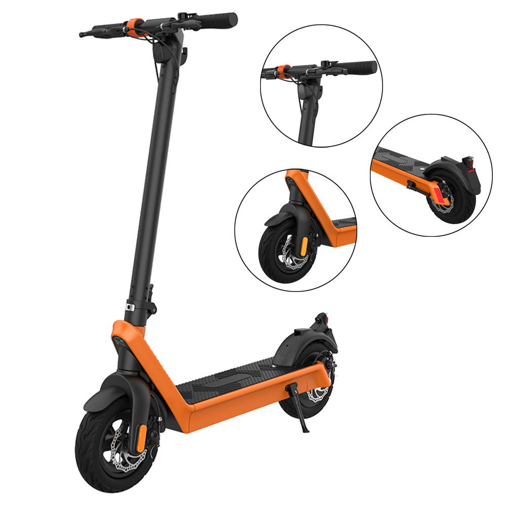 40km/h 10" Folding Electric Scooter 500W Range 70KM For Adult City Commute