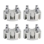 Yamaha Club Car Ezgo 2" Wheel Spacers Kit Cable Golf Carts Lug Nuts Silver