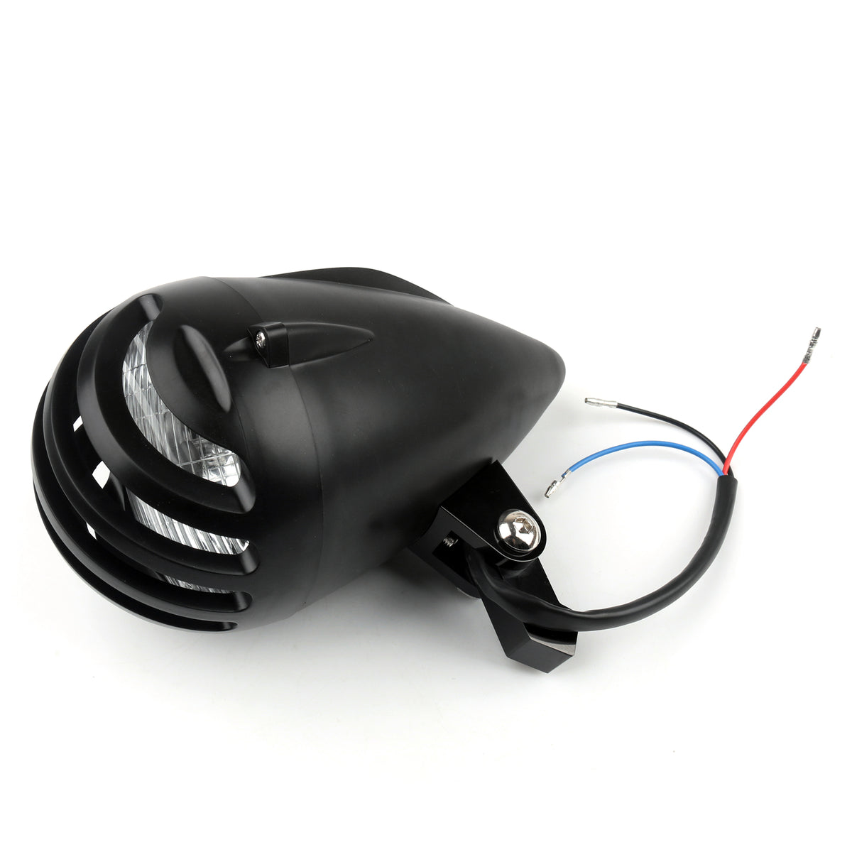 5 1/2" Motorcycle Black Bullet Headlight Lamp For Bobber Chopper Custom Metric