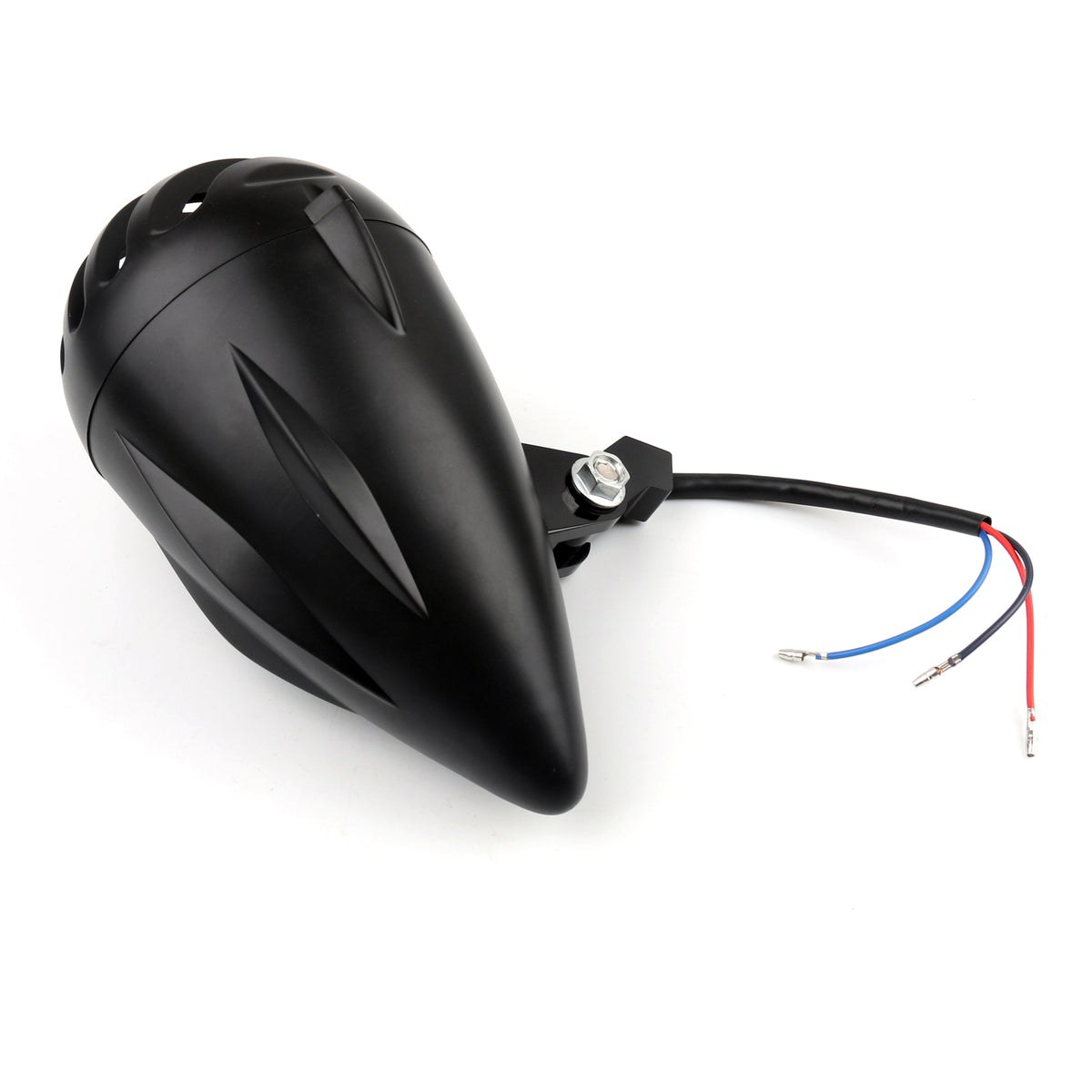 5 1/2" Motorcycle Black Bullet Headlight Lamp For Bobber Chopper Custom Metric