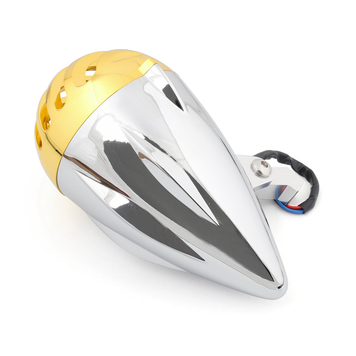 Motorcycle Bullet Headlight Lamp Chrome For Cafe Racer Bobber Chopper Custom