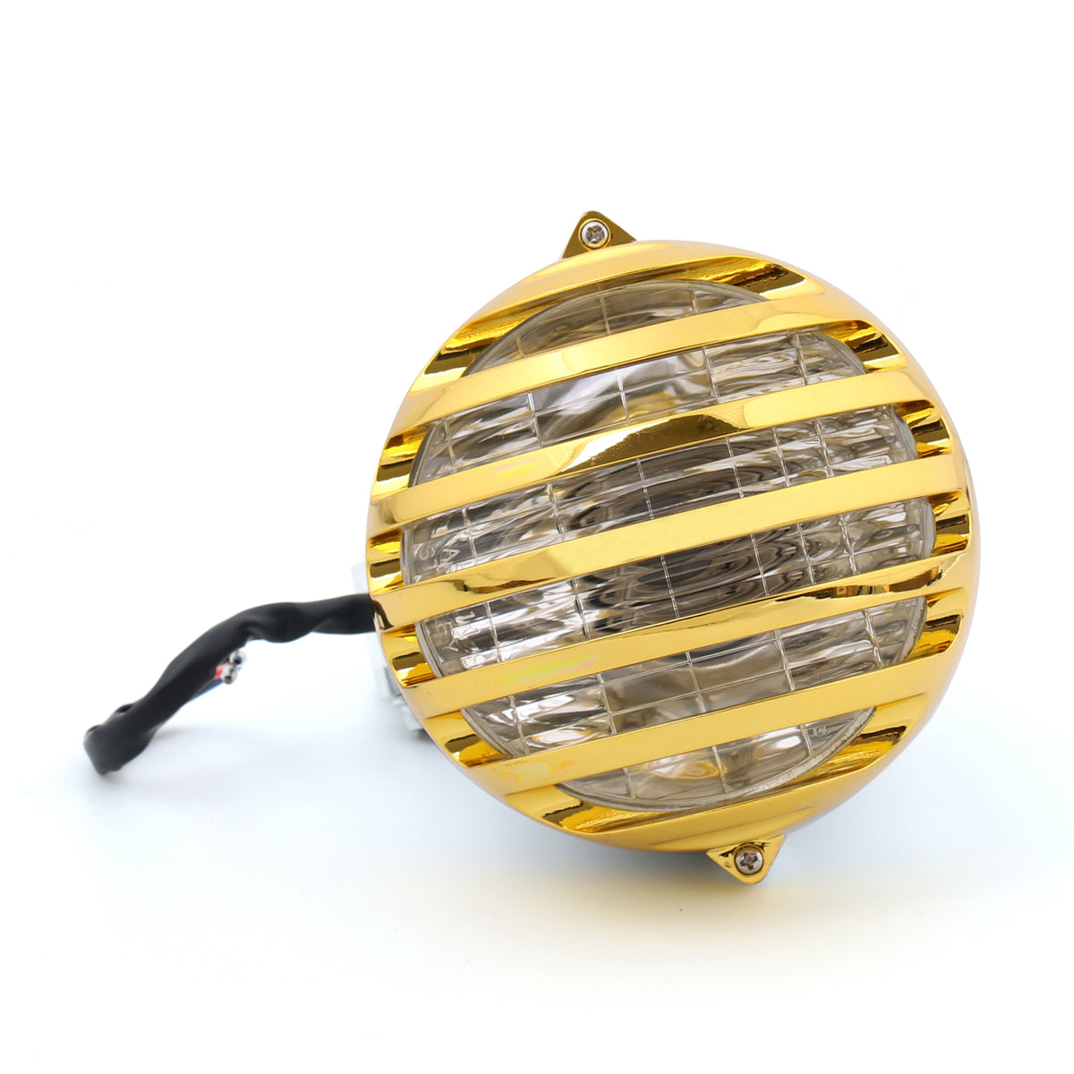 Motorcycle Bullet Headlight Lamp Chrome For Cafe Racer Bobber Chopper Custom