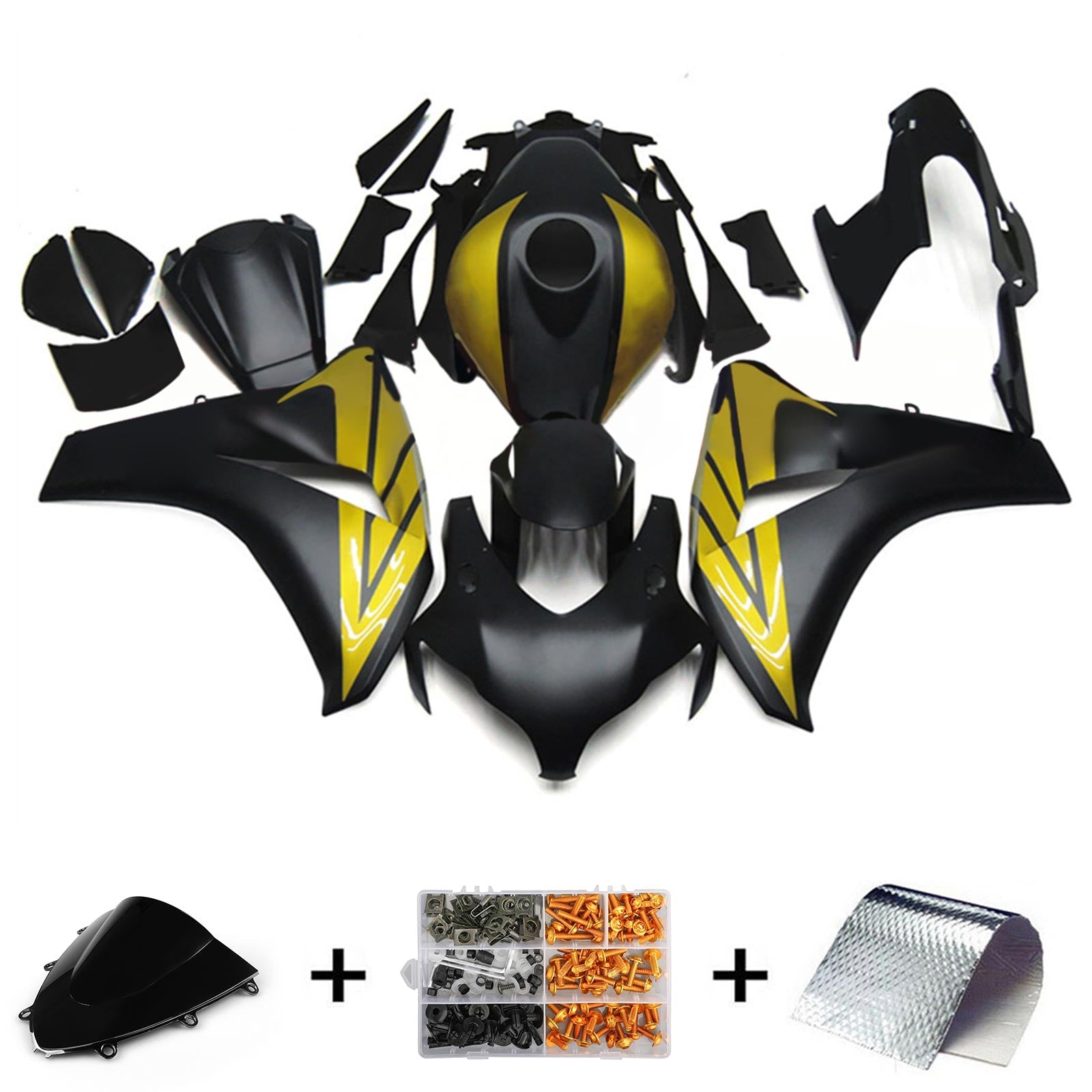2008-2011 Honda CBR1000RR Injection Fairing Kit Bodywork Plastic ABS#204