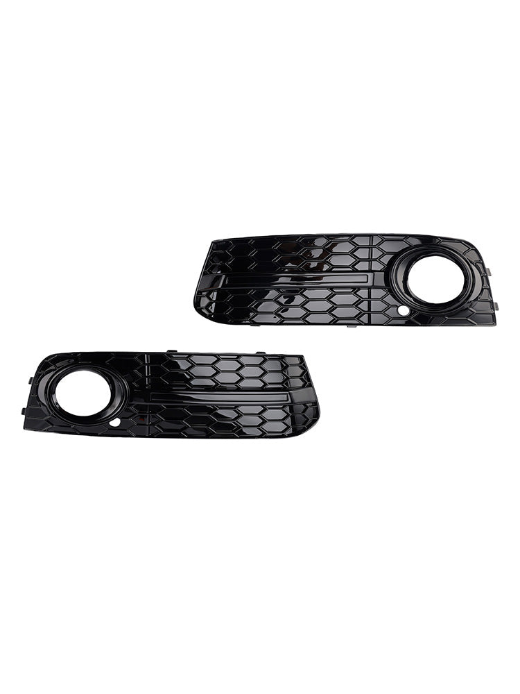 2PCS Front Honeycomb Fog Light Grill 8KD807681 Fit Audi A4 B8 2009-2012