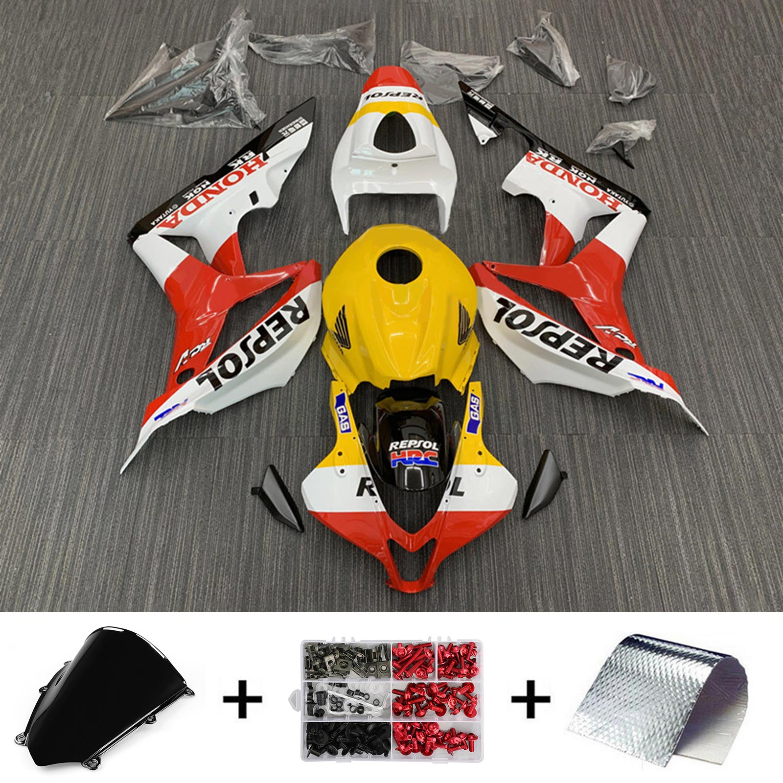 2007-2008 Honda CBR600RR F5 Fairing Kit Bodywork Plastic ABS