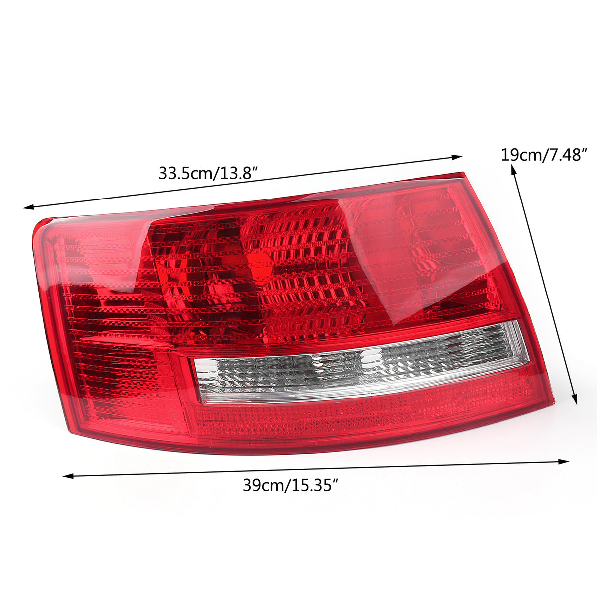 Left+Right Tail Light Cover For Audi A6 S6 06-08 Quattro 4F5945096M Halogen