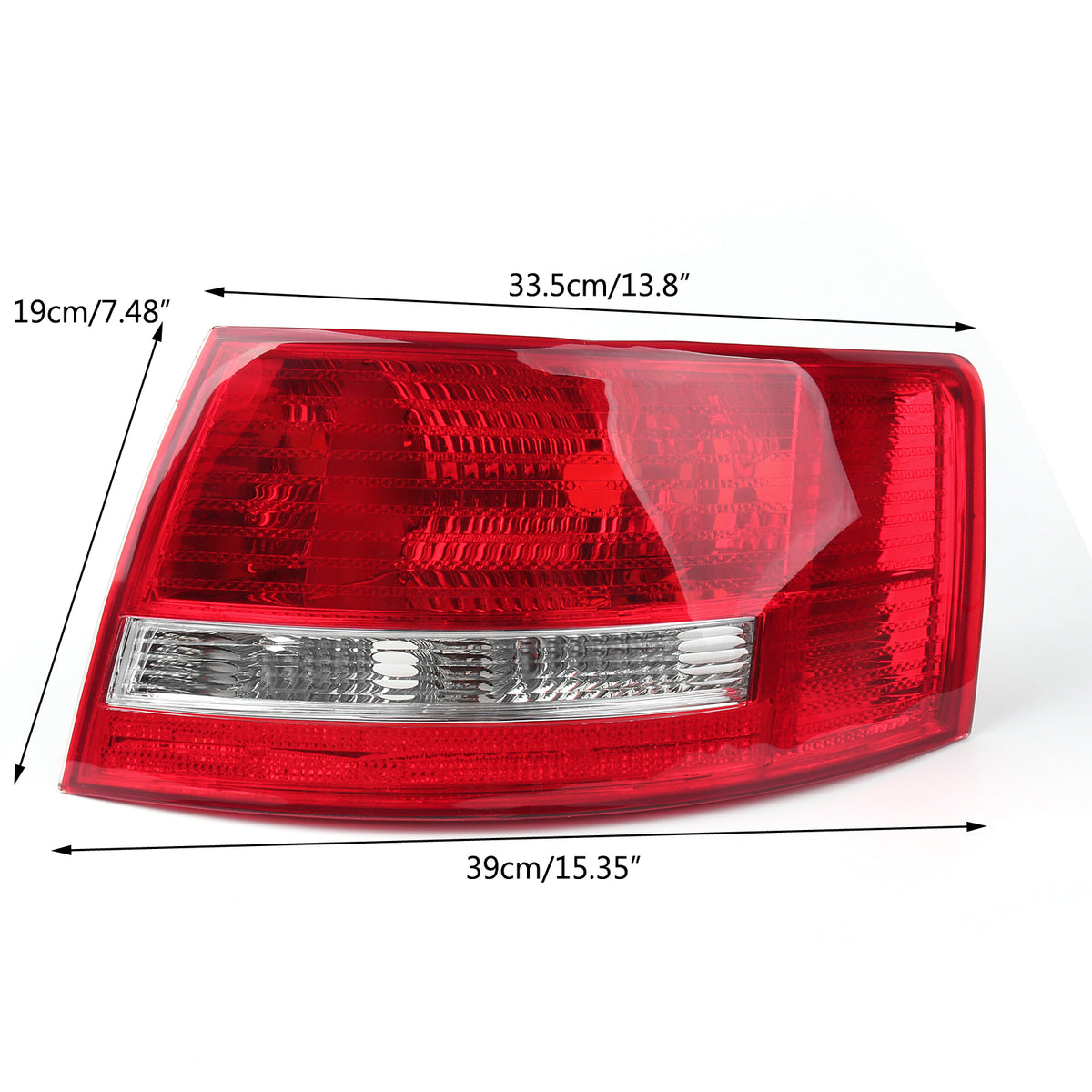 Left+Right Tail Light Cover For Audi A6 S6 06-08 Quattro 4F5945096M Halogen