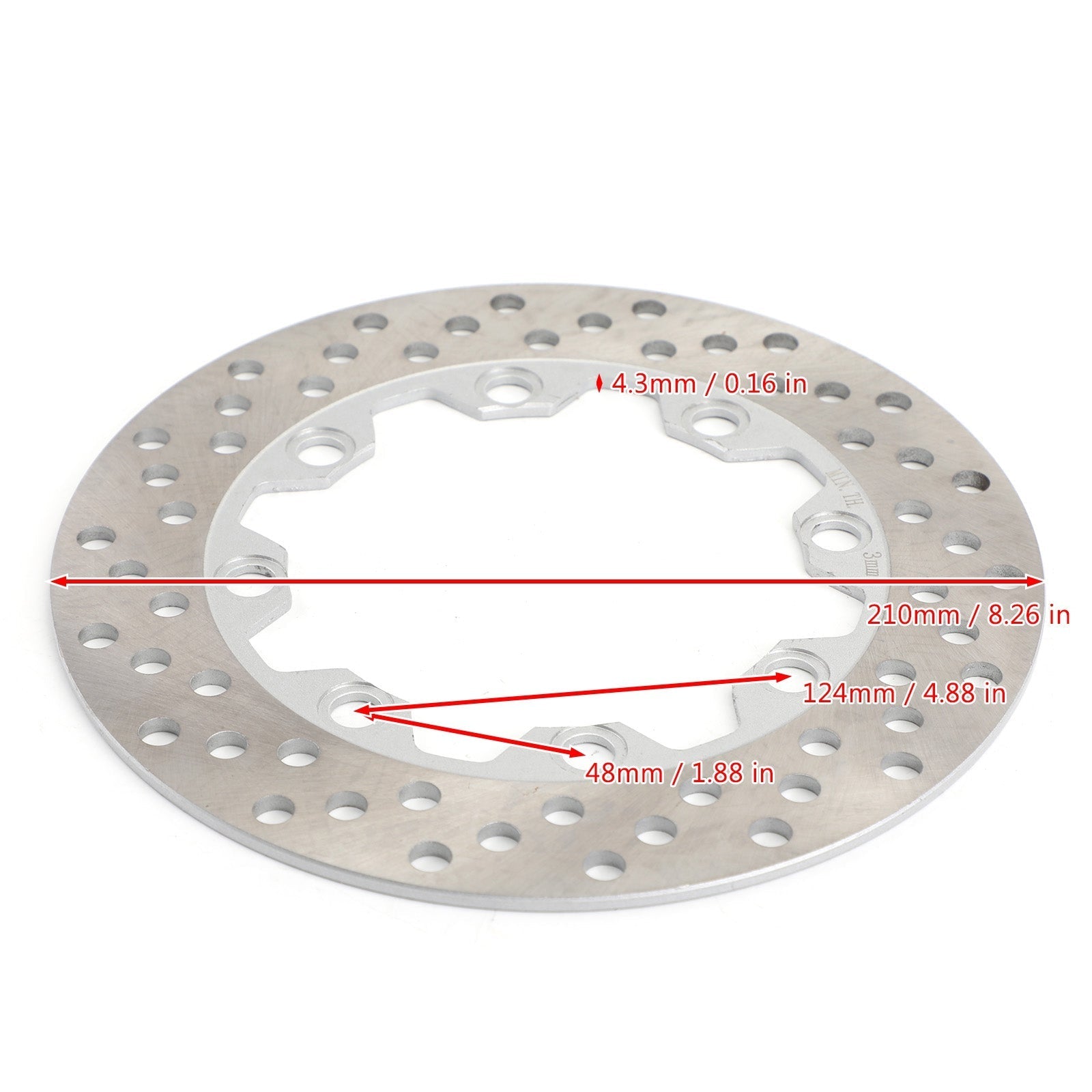 Rear Brake Rotor Disc for Kawasaki KL250 Sherpa 250 KJ250 KMX 125 200 1986-2010 Generic
