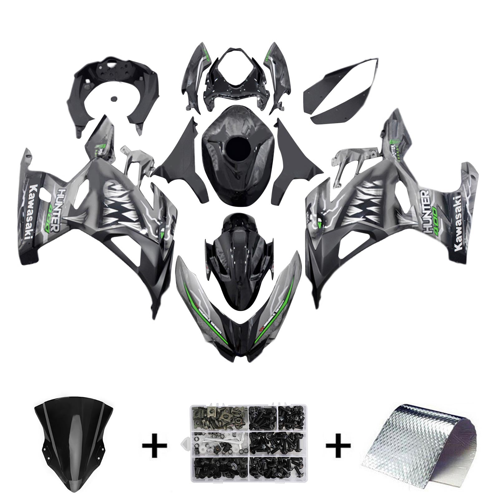 2018-2024 Kawasaki EX400/Ninja400 Fairing Kit