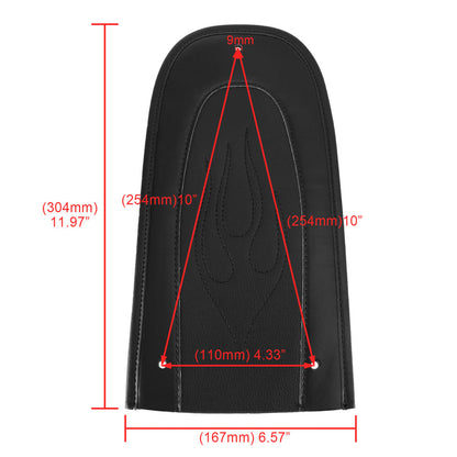 Touring Electra Road Glide Generic Flame Stitch PU Leather Rear Fender Bib Solo Seat For