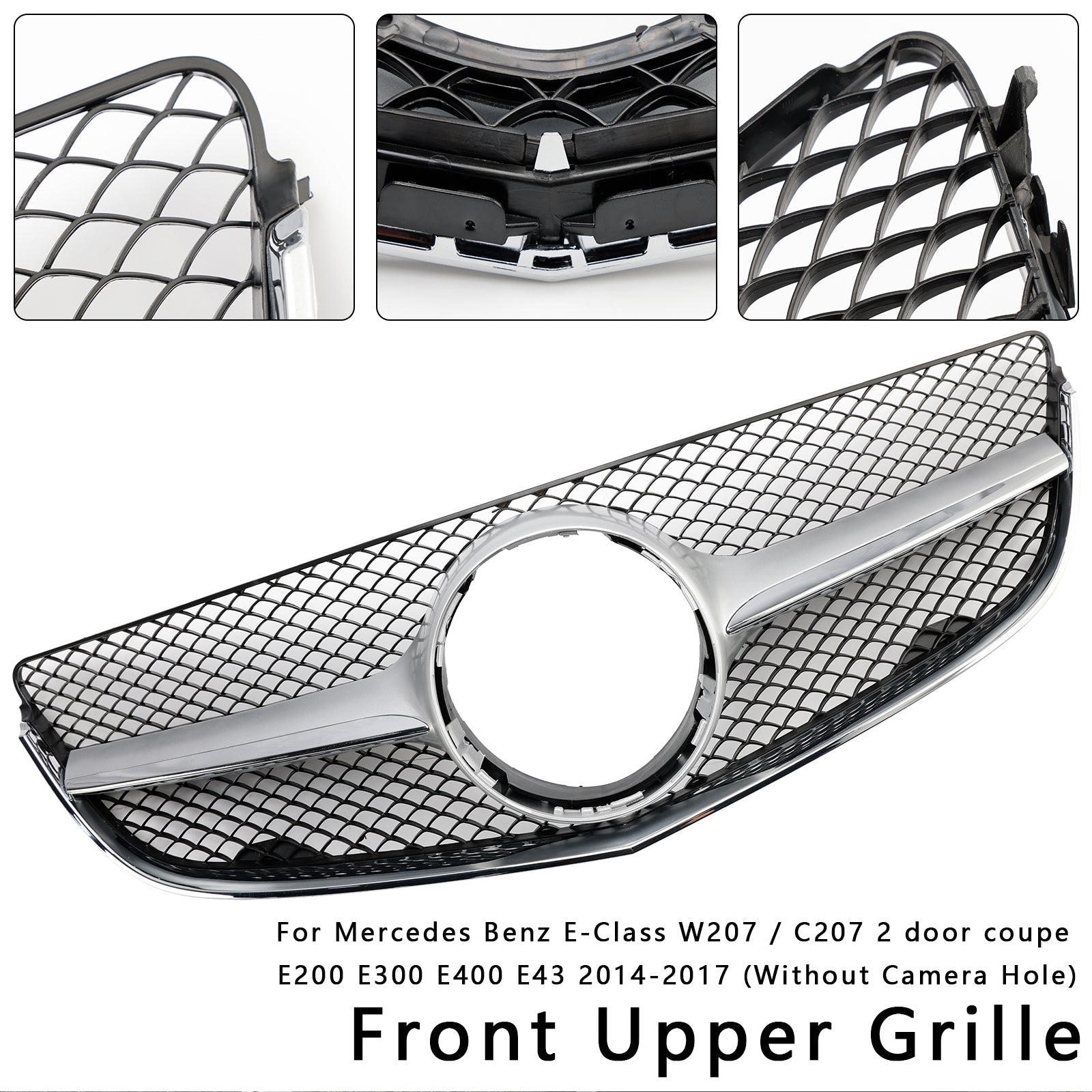 2014 2015 2016 2017 Mercedes Benz E-CLASS W207 Coupe Front Bumper Grill Grille