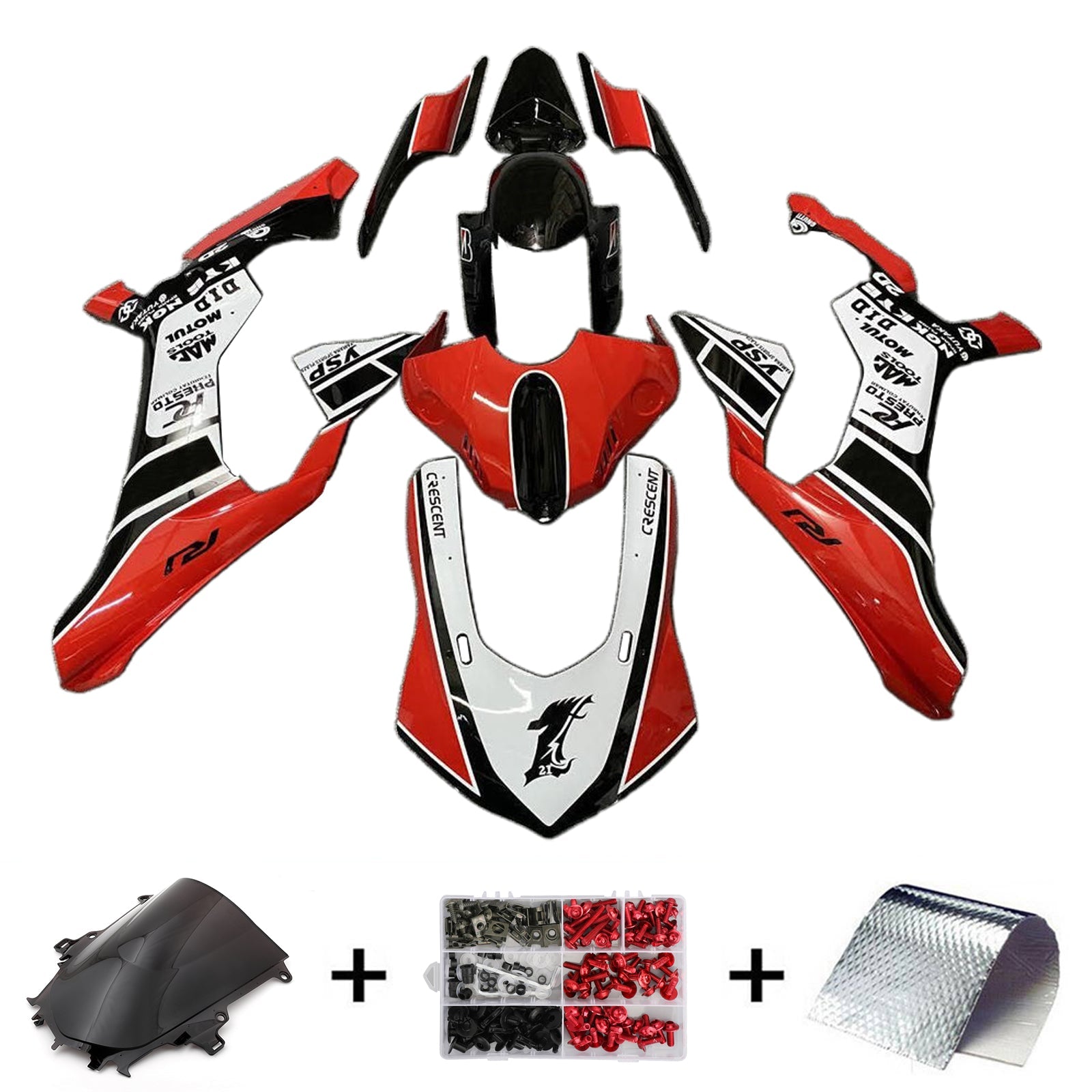 2020-2025 Yamaha YZF R1 Injection Fairing Kit Bodywork Plastic ABS #101