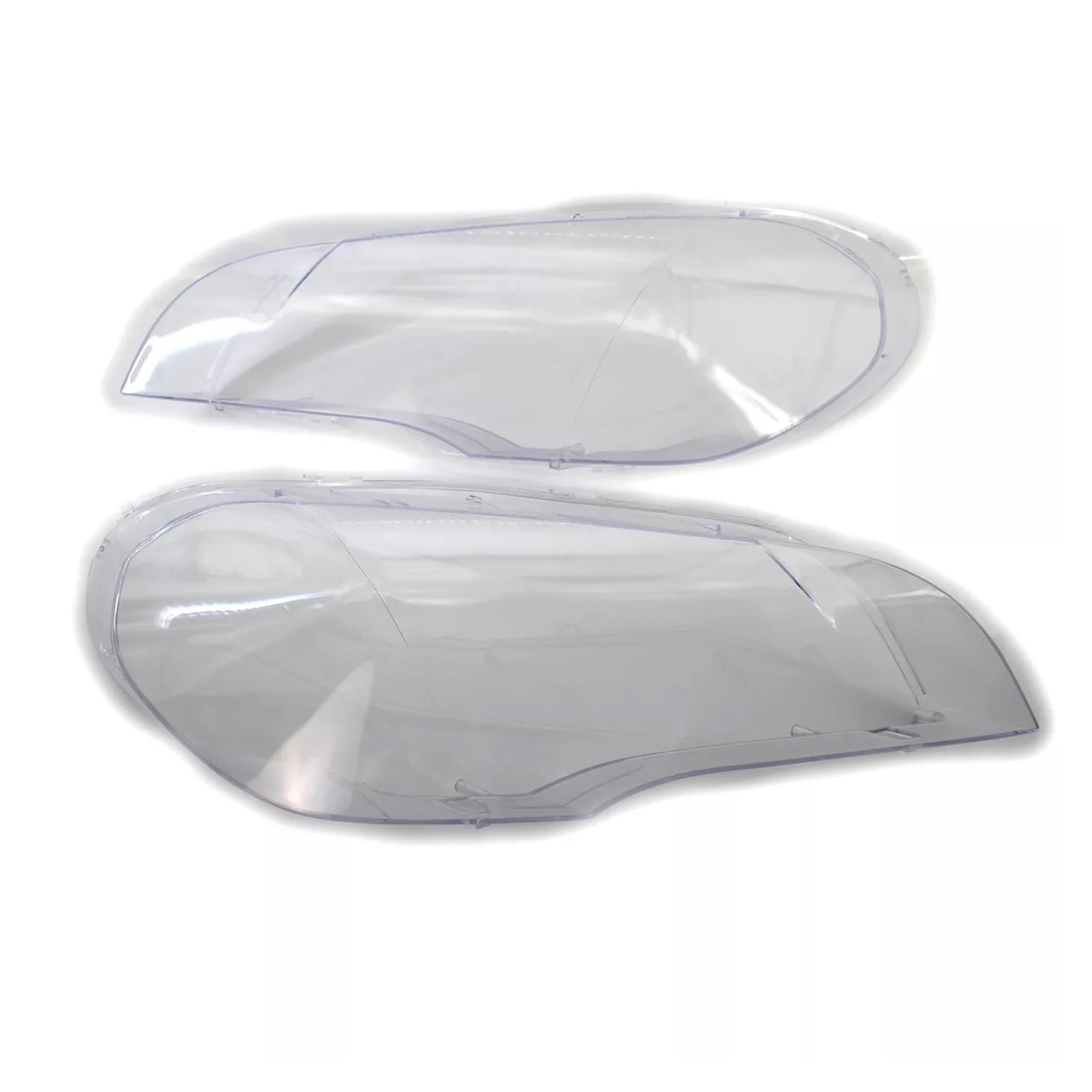 2007-2013 BMW X5 E70 2PCS Clear Headlight Lens Cover Headlamp Left+Right