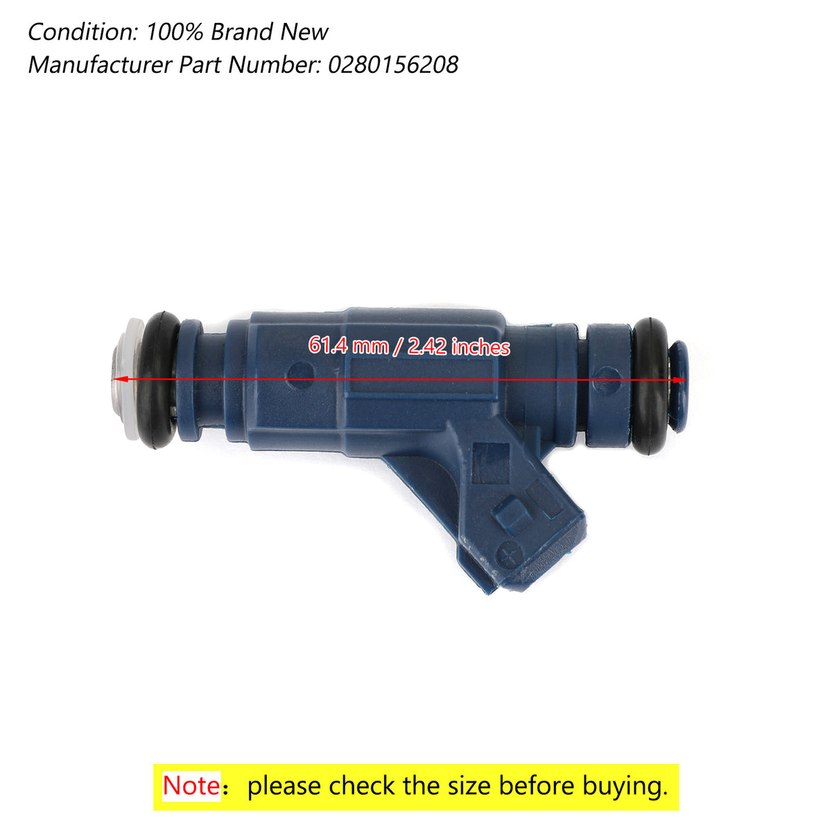 2014 Polaris SPM 800 EFI 6x6 Fuel Injectors 0280156208 1253558 Generic
