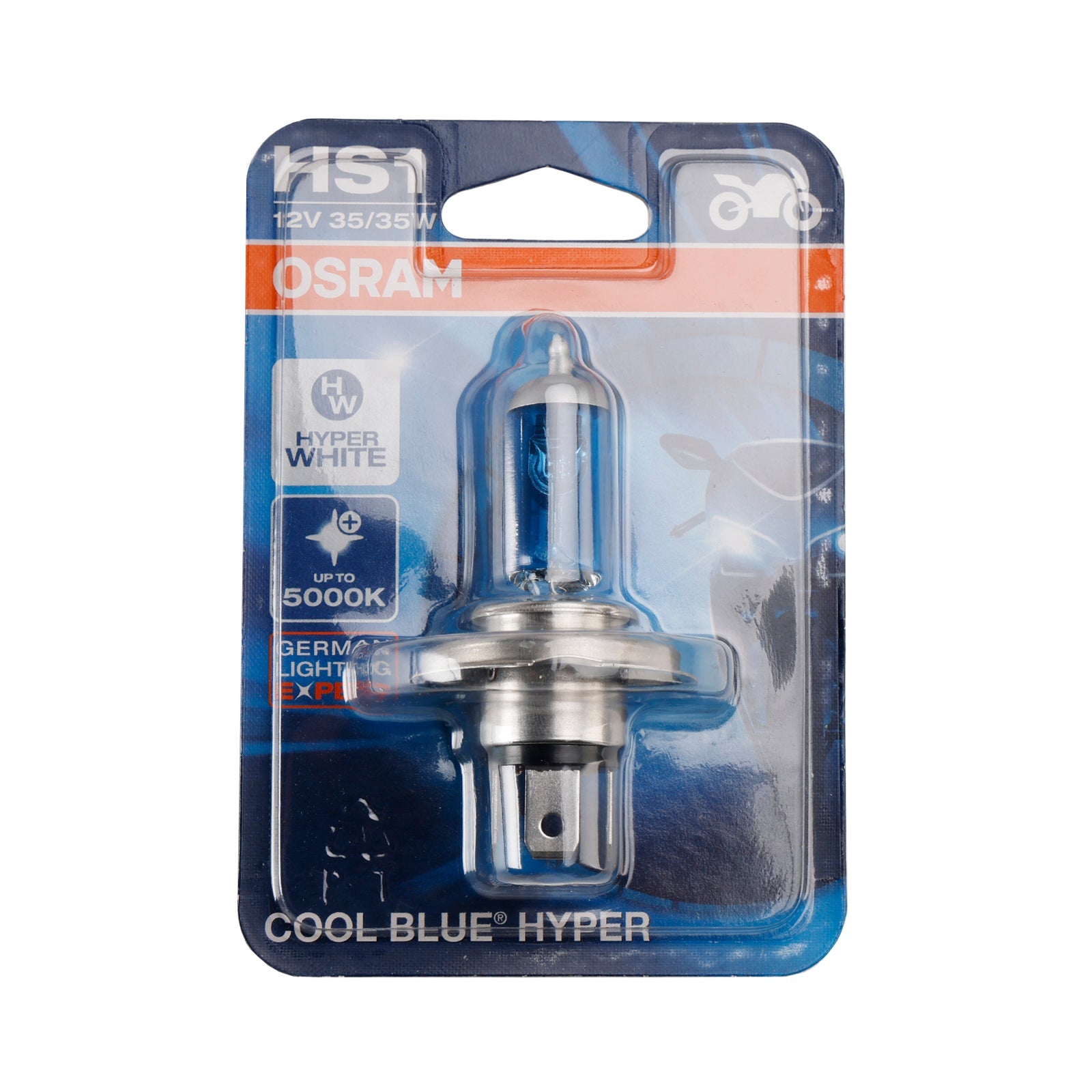 Motorcycle Lamp Cool Blue Hyper HS1 62185CBH-01B PX43T 12V 35/35W For OSRAM