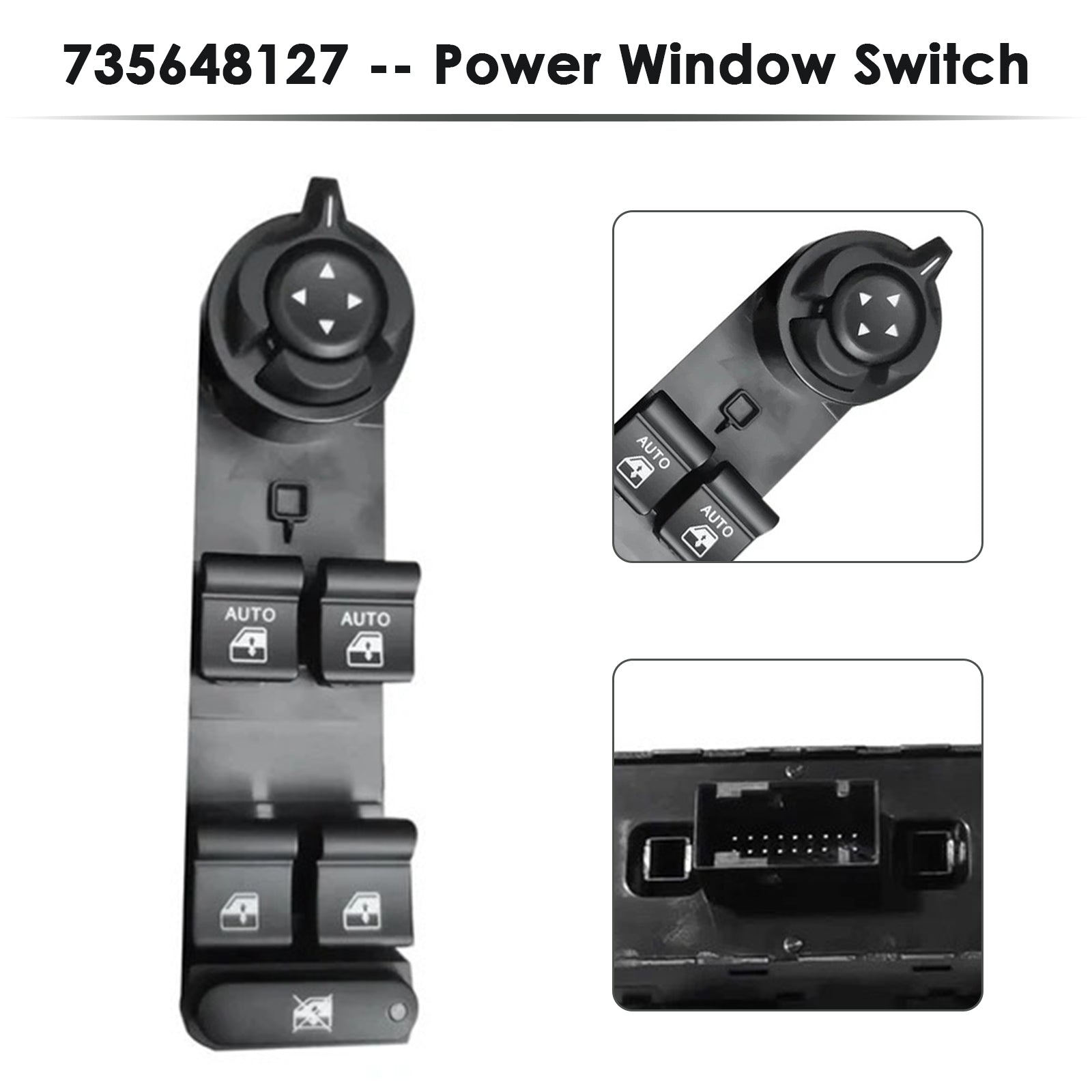 2016-2023 Jeep Renegade Liberty Power Window Switch LHD Driver Side 735648127