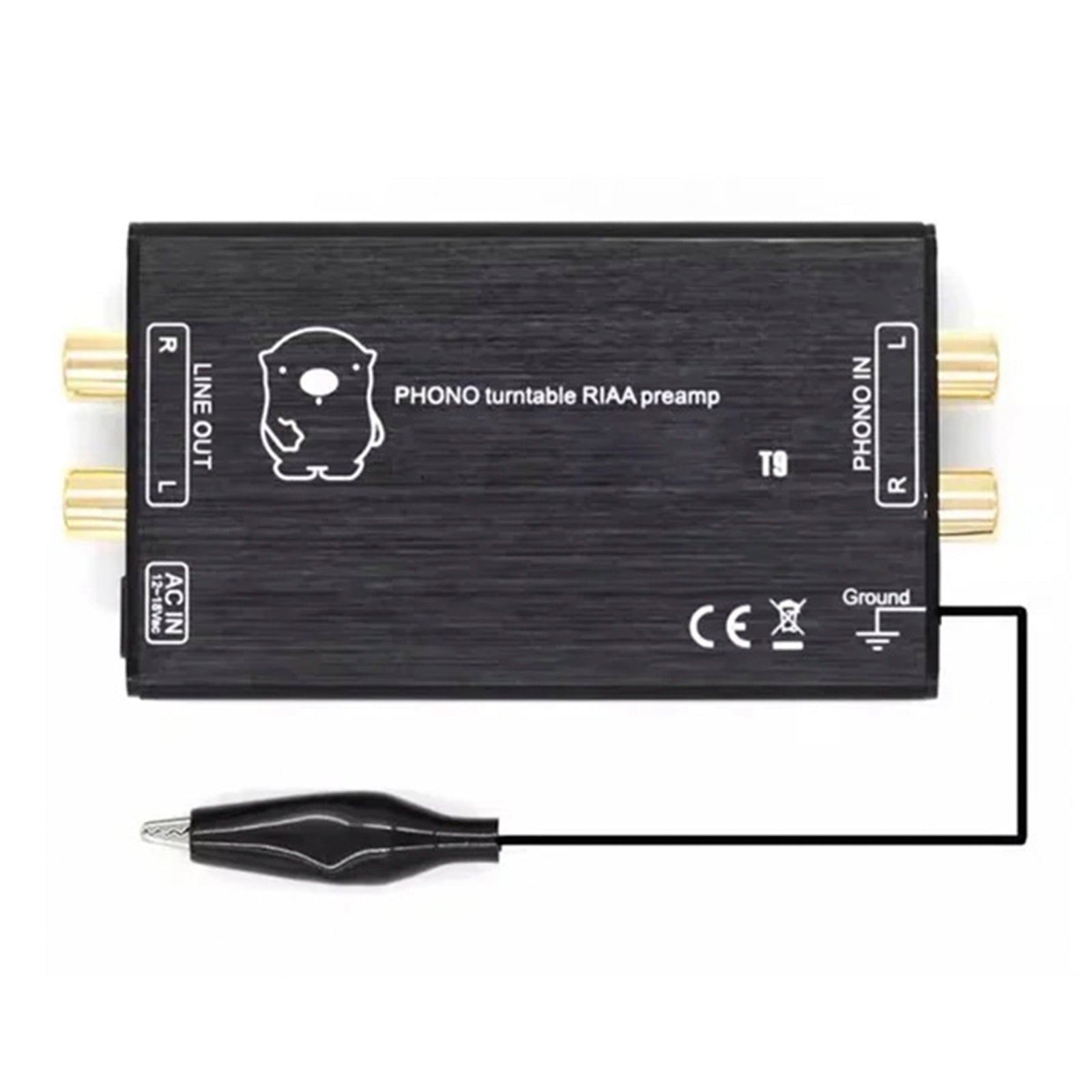 T9 Phono Preamp Preamplifier MM Phono Stage Preamp LP Vinyl Record Player