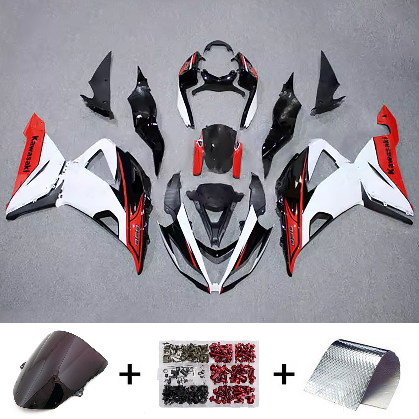 Injection Fairing Kit Bodywork Plastic ABS fit For Kawasaki ZX6R 636 2013-2018