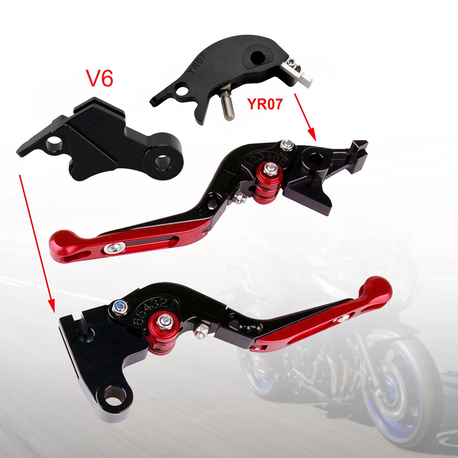 Adjustable Clutch Brake Lever fit for YAMAHA XSR900 XSR900GP MT-09 MT-09SP 24-25