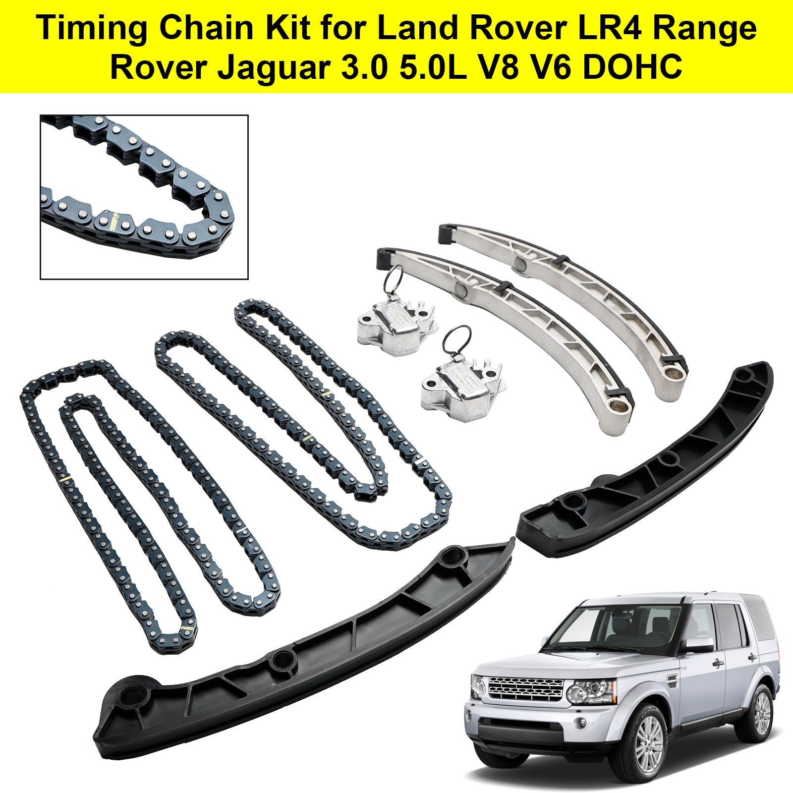 Timing Chain Kit for Land Rover LR4 Range Rover Jaguar 3.0 5.0L V8 V6 DOHC