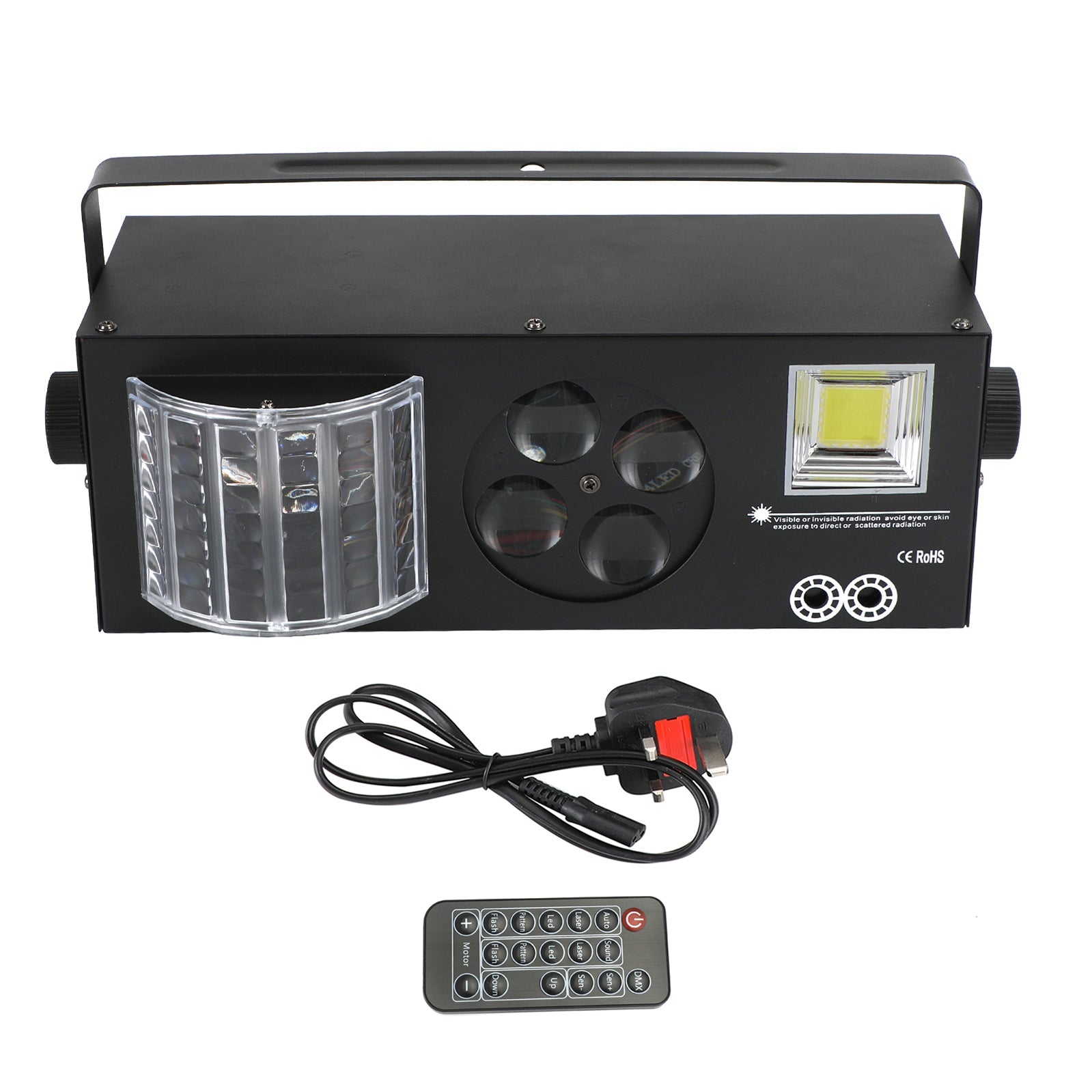 4In1 80W RGBW Pattern Strobe Lights LED DMX DJ Disco Party Stage Light+Remote