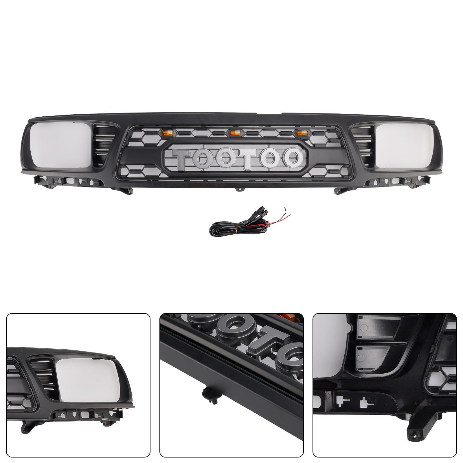 1995-1997 Toyota Tacoma TRD PRO Honeycomb Front Bumper Grill Grille