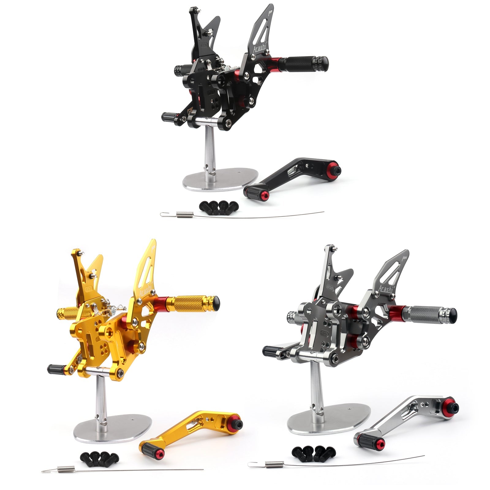 2017-2023 Suzuki GSX-R1000 GSX-R1000R GSX-R1000X / ABS CNC Aluminum Rearsets Footpegs