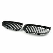 2006-2009 BMW E92 E93 2DR LCI Pair Matt Black Kidney Tuning Grilles Generic