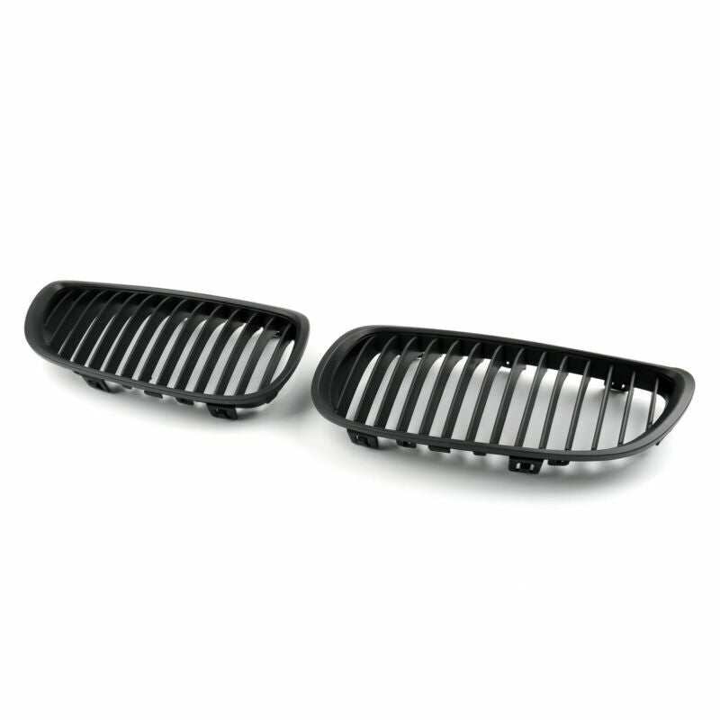 2006-2009 BMW E92 E93 2DR LCI Pair Matt Black Kidney Tuning Grilles Generic