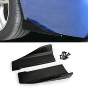 2pcs 35cm Skirt Spoiler Rear Lip Extension Rocker Splitters Winglet Wings Black Generic