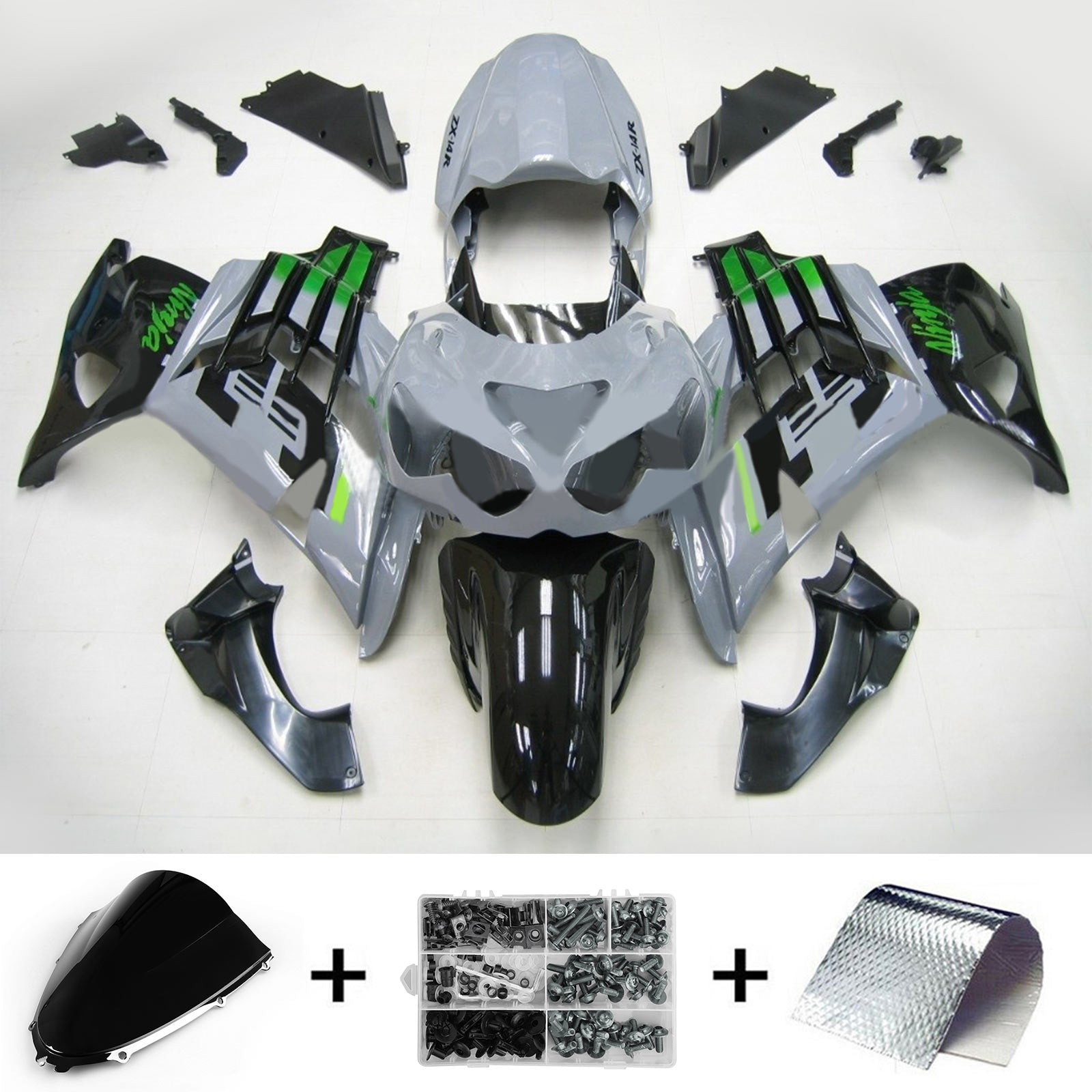 2012-2025 Kawasaki ZX14R Injection Fairing Kit Bodywork Plastic ABS #104