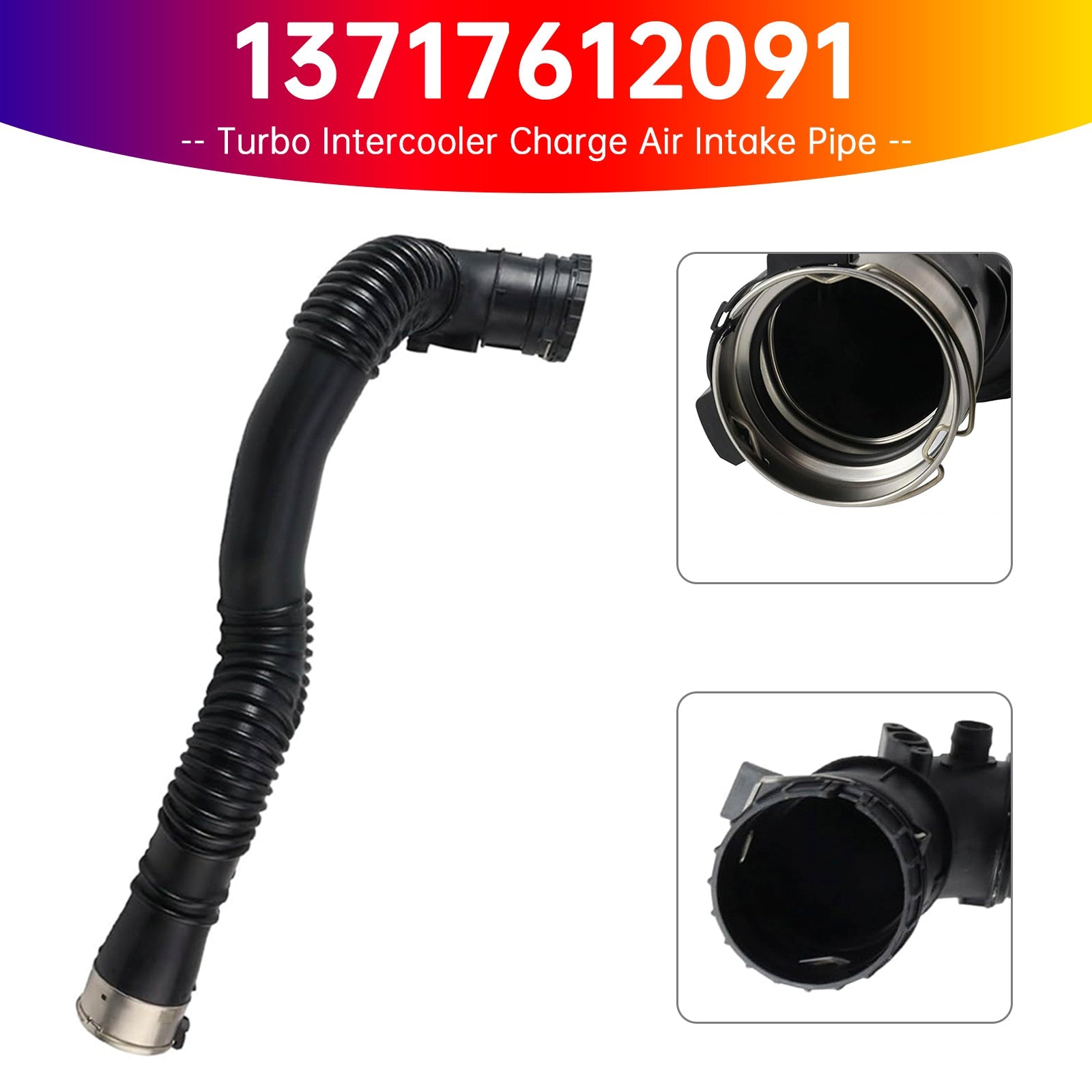 2013-2017 BMW 5 Gran Turismo (F07) 528 i Hatchback Turbo Intercooler Charge Air Intake Pipe 13717612091 13714609444 13717612096