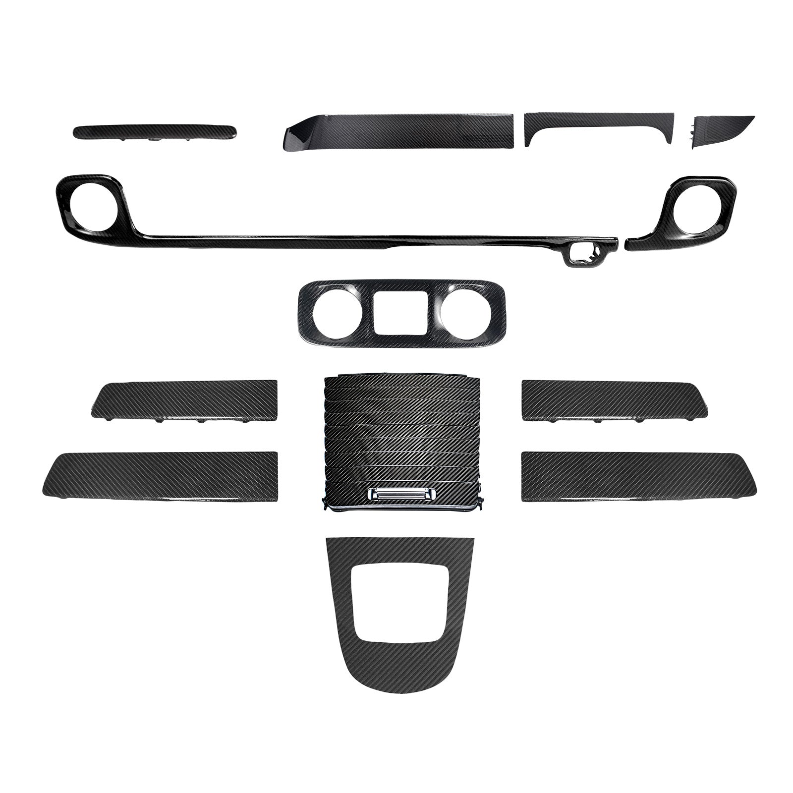 2025+ Fit Mercedes W465 G550 G580 G63 Dry Carbon Dash Interior Trim Panel Set