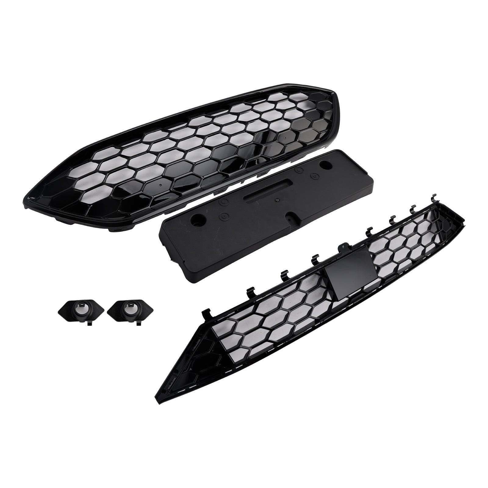 2018-2021 Ford Focus ST + ST Line MK4 Front Bumper Grille Grill Black