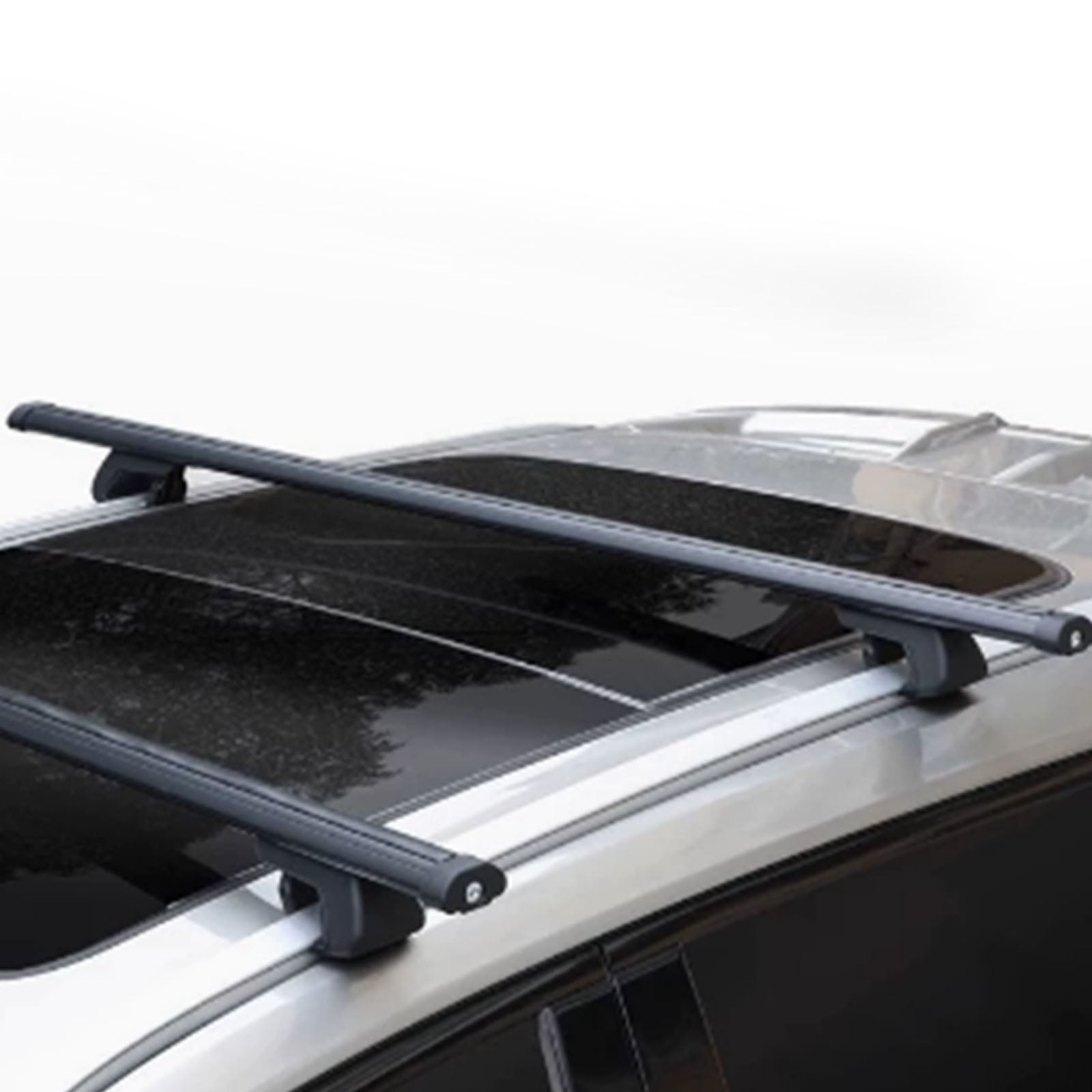 Universal Aluminium Car Roof Rack Luggage Carrier Cross Bar Rail Lockable 135CM