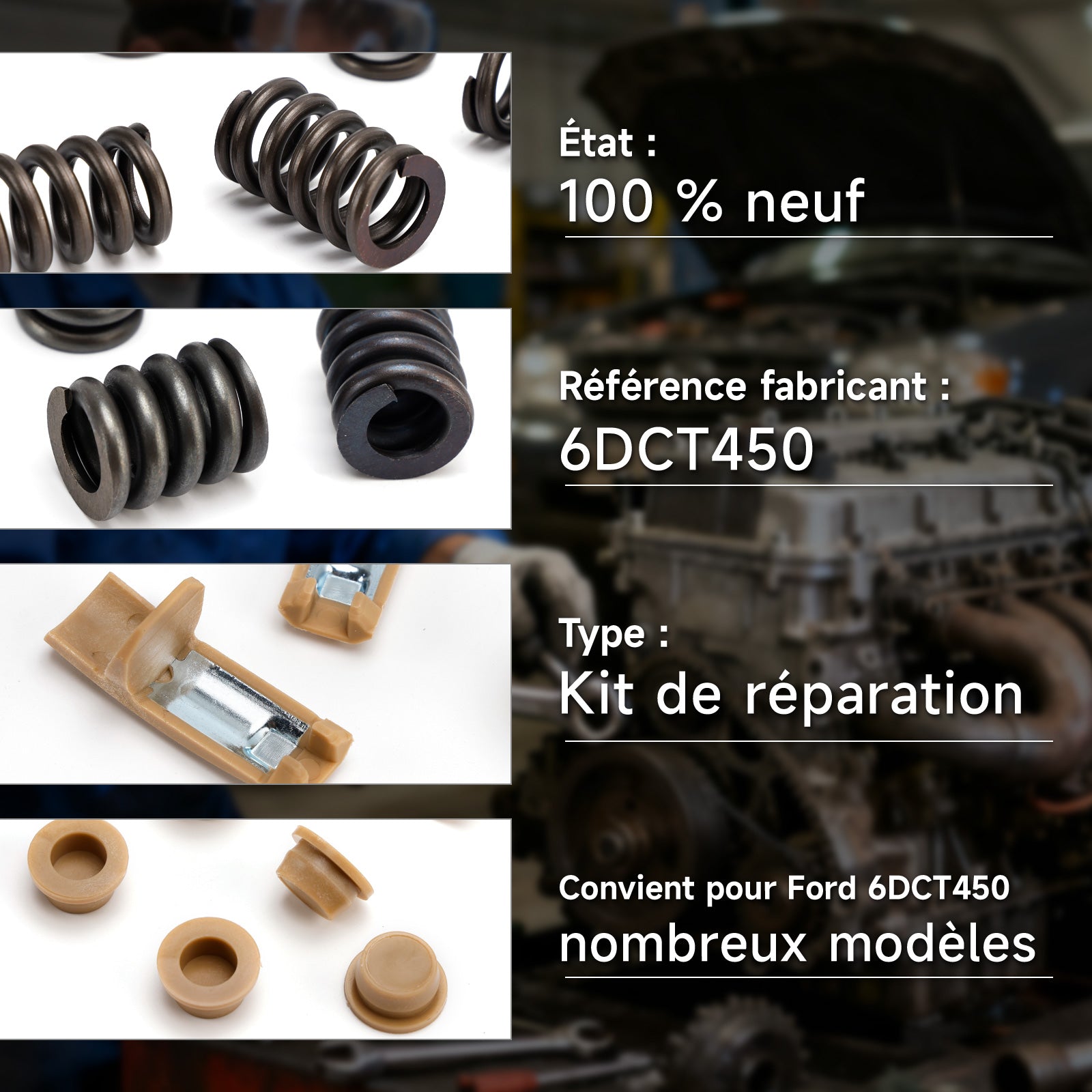 6DCT450 Gearbox Clutch Retainers Springs Repair Kit For Ford Models MPS6