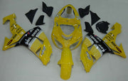 2006-2007 Kawasaki ZX 10R Yellow Black Racing Fairings Generic