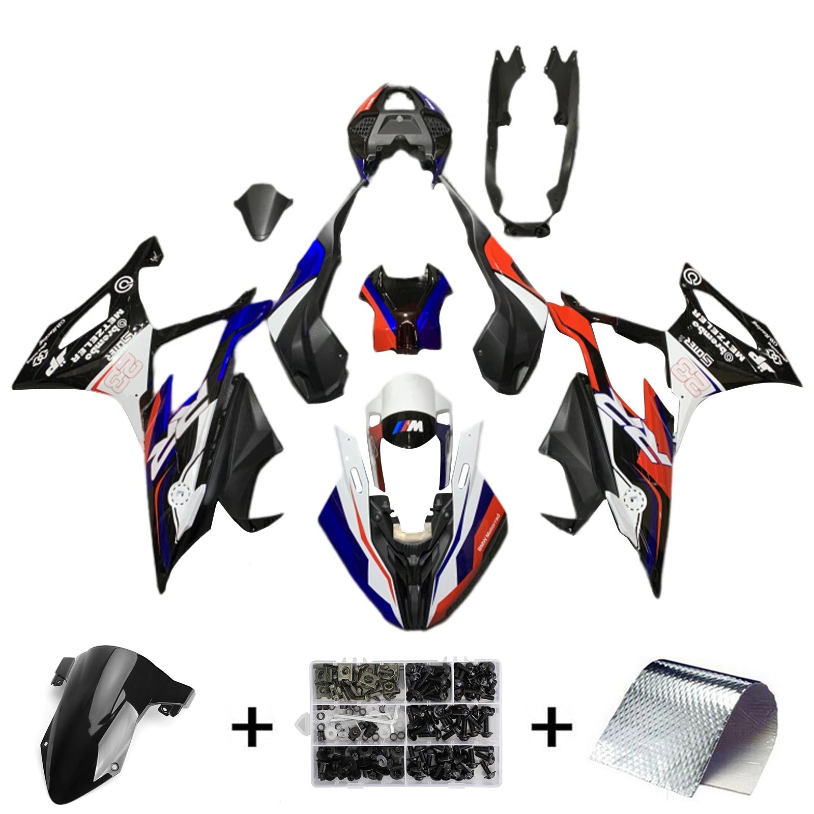 2019-2022 BMW M1000RR S1000RR Fairing Kit Bodywork Plastic ABS