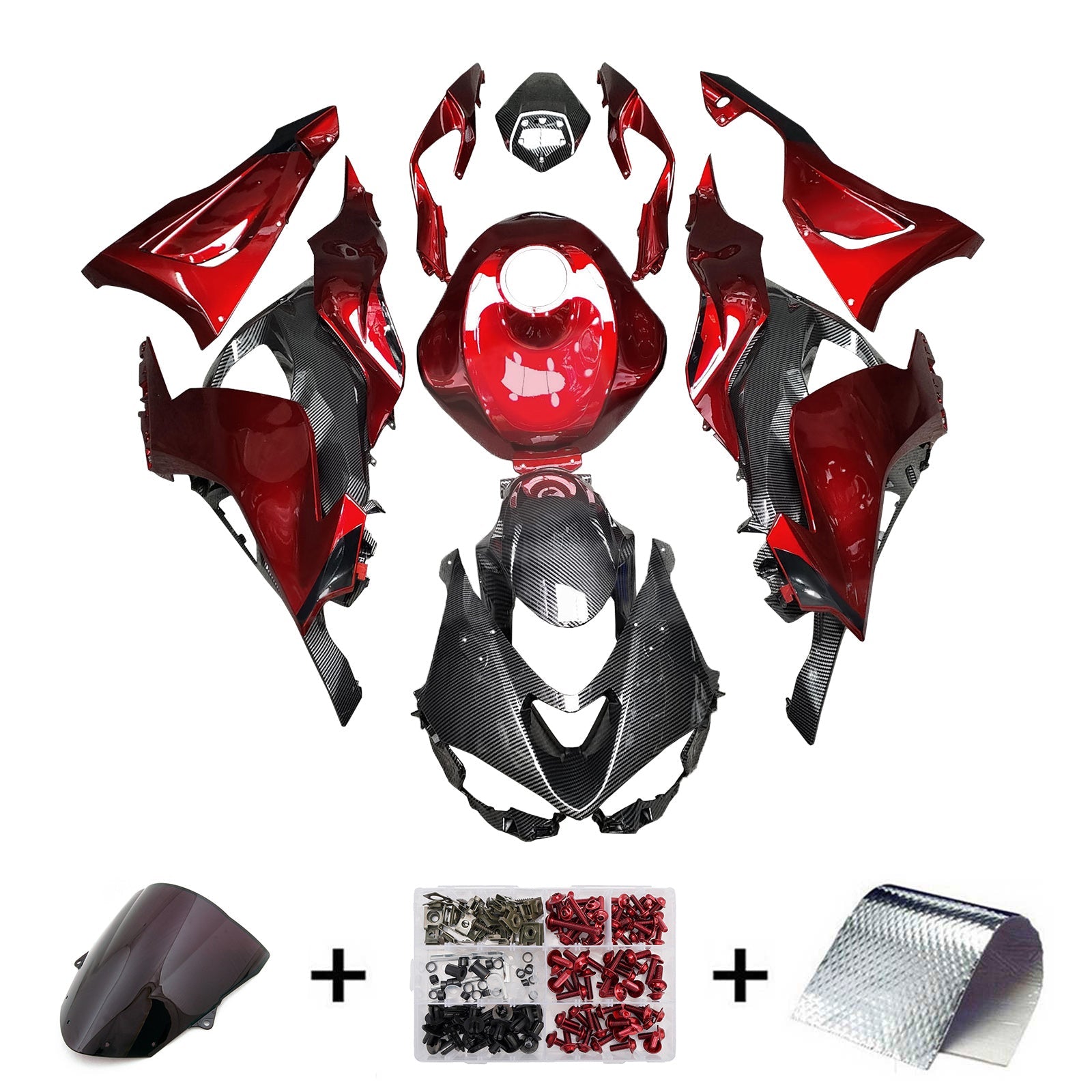 Injection Fairing Kit Bodywork Plastic ABS fit For Kawasaki ZX-6R 2024-2025