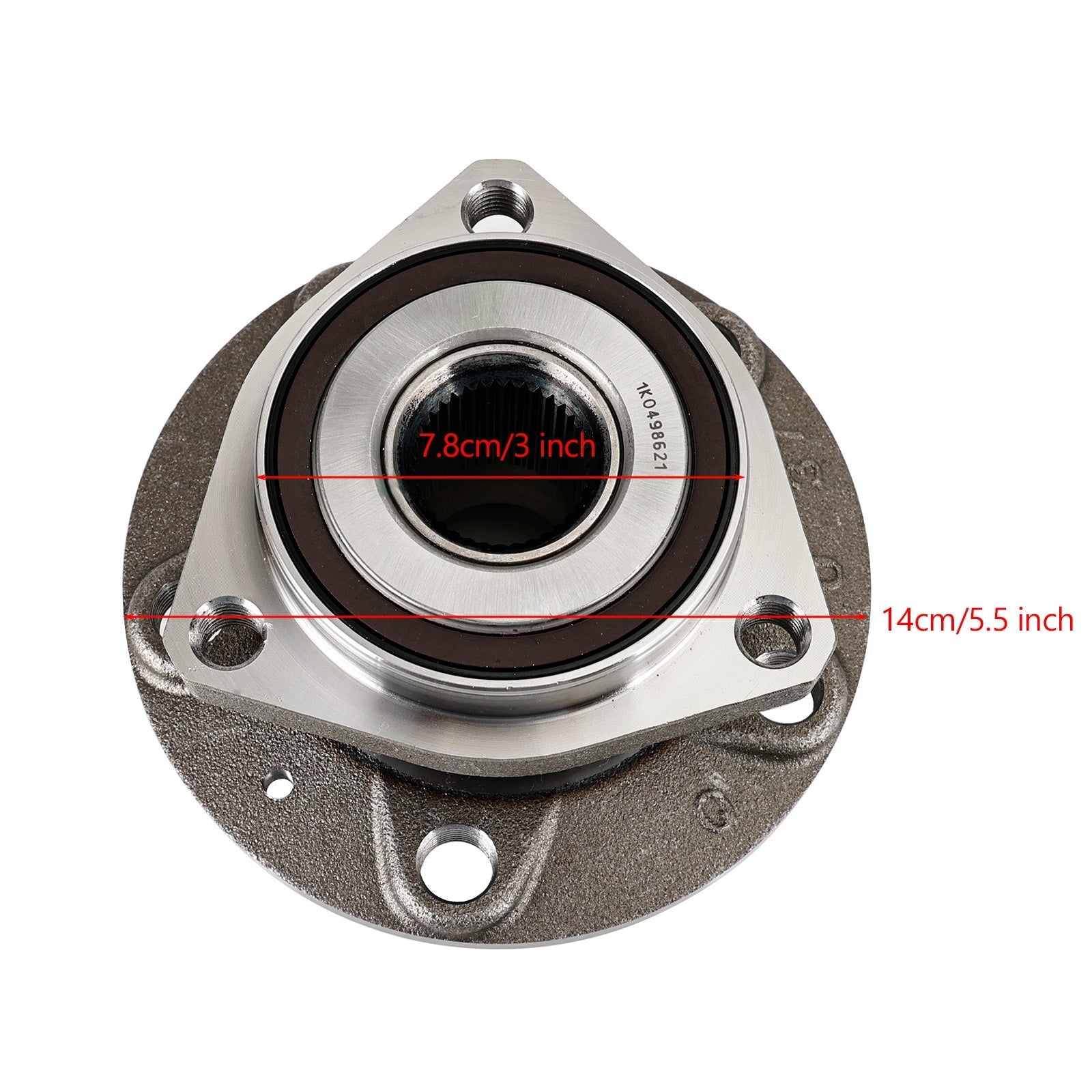 2012-2021 Skoda Octavia III 5E3, NL3, NR3 1.2 Hatchback Front Wheel Bearing Hub w/3 Holes 1K0498621 8V0598625