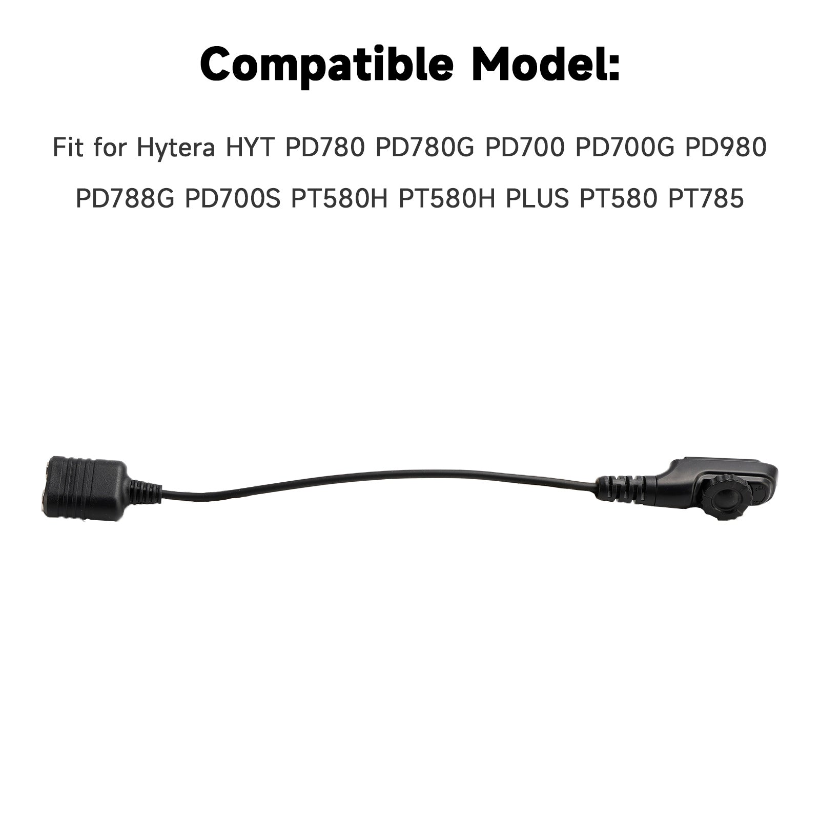 K Interface Headset Port Converter Cable for HYT PD980 PD788G PD700 PT580H PT580