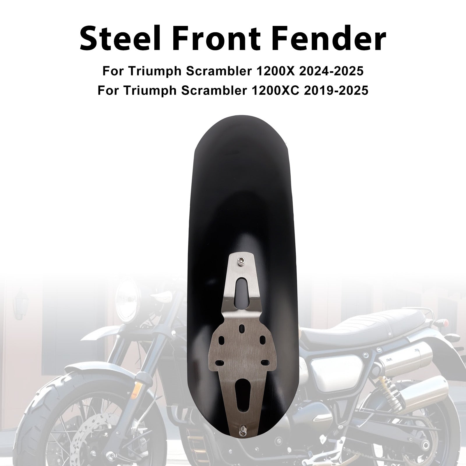 2019-2025 Triumph Scrambler 1200XC Steel Front Fender Mudguard