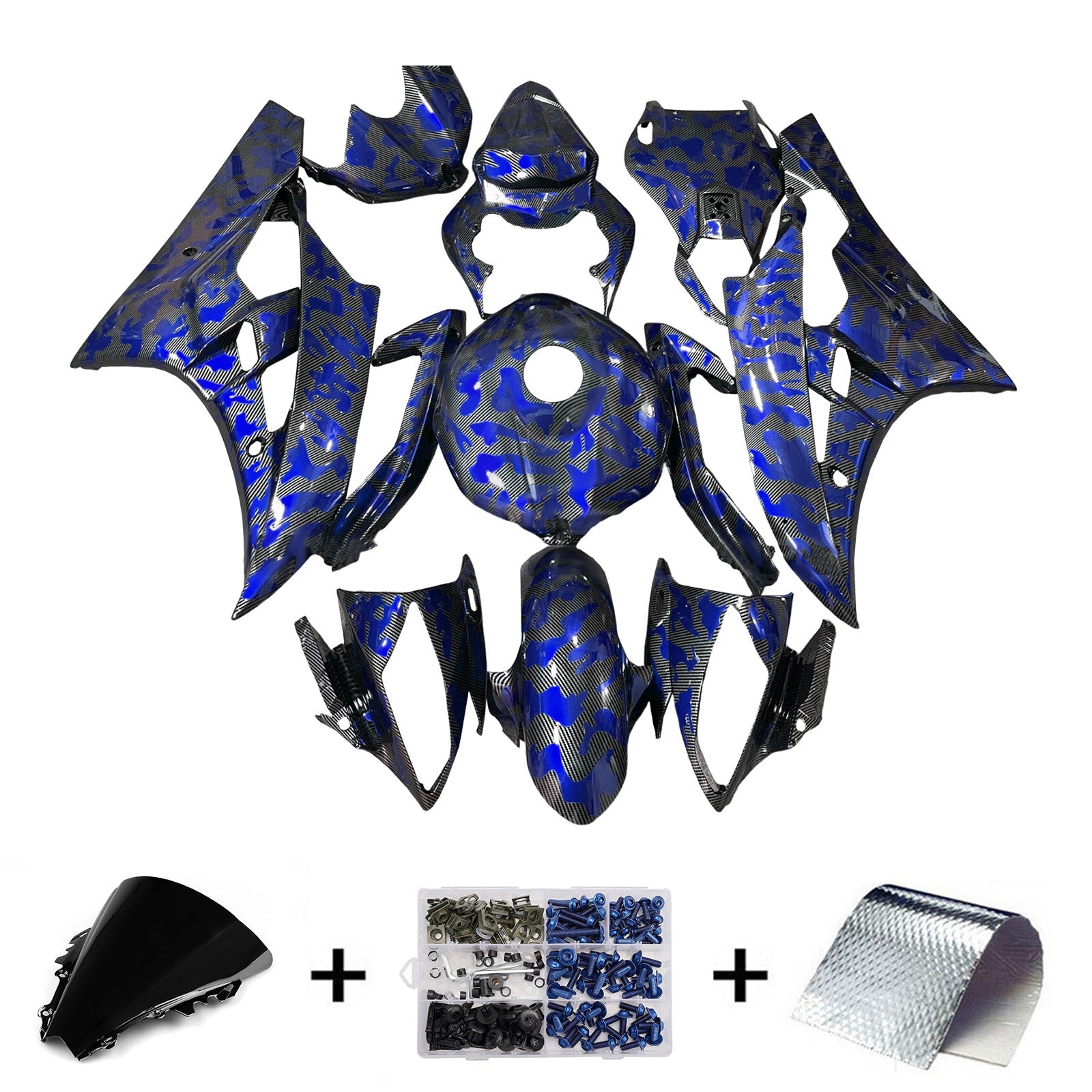Injection Fairing Kit Bodywork Plastic ABS For Yamaha YZFR6 YZF-R6 2006-2007