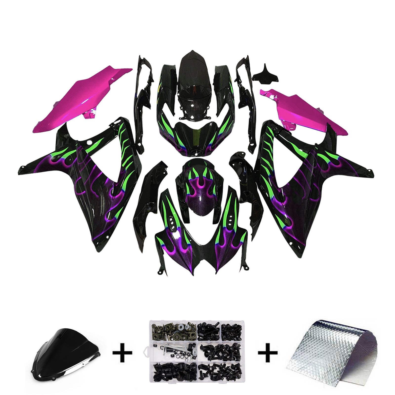 Injection Fairing Kit Bodywork Plastic ABS For Suzuki GSXR 600/750 2008-2010 K8