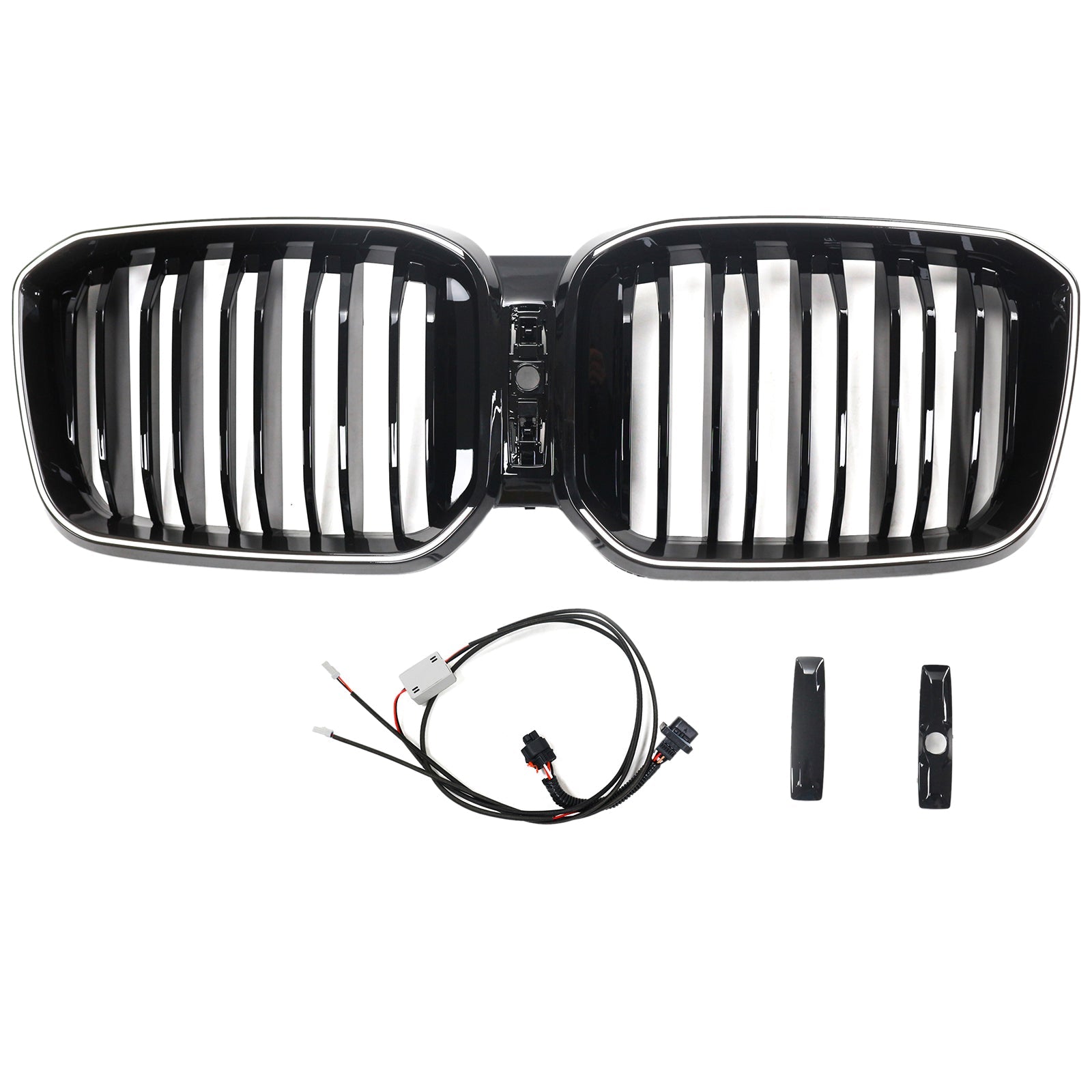 2022-2025 BMW X3 G01 X4 G02 Double Slat Glossy Black Bumper Kidney Grille