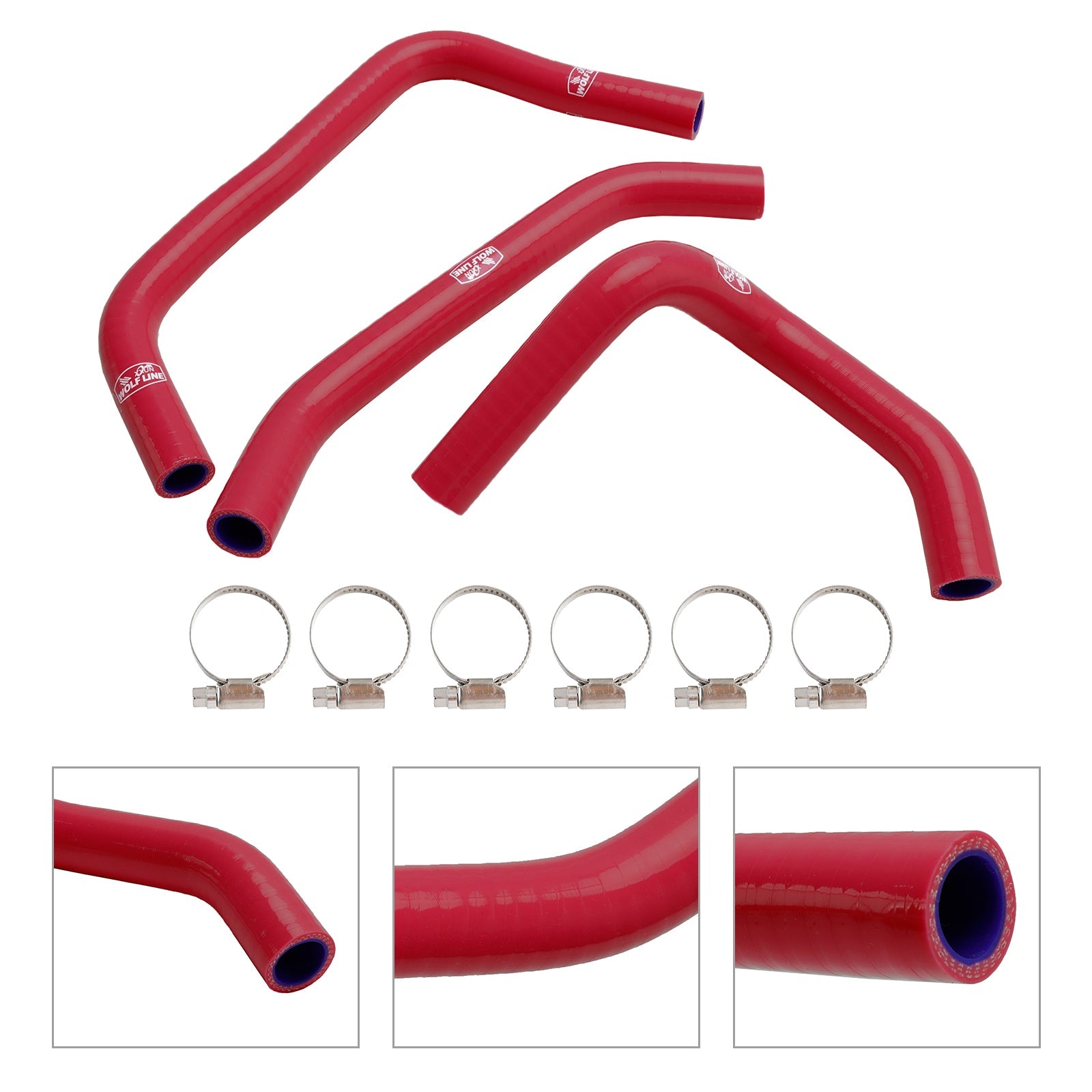 2023-2024 Kawasaki ZX4R ZX-4RR Silicone Radiator coolant Hose kit