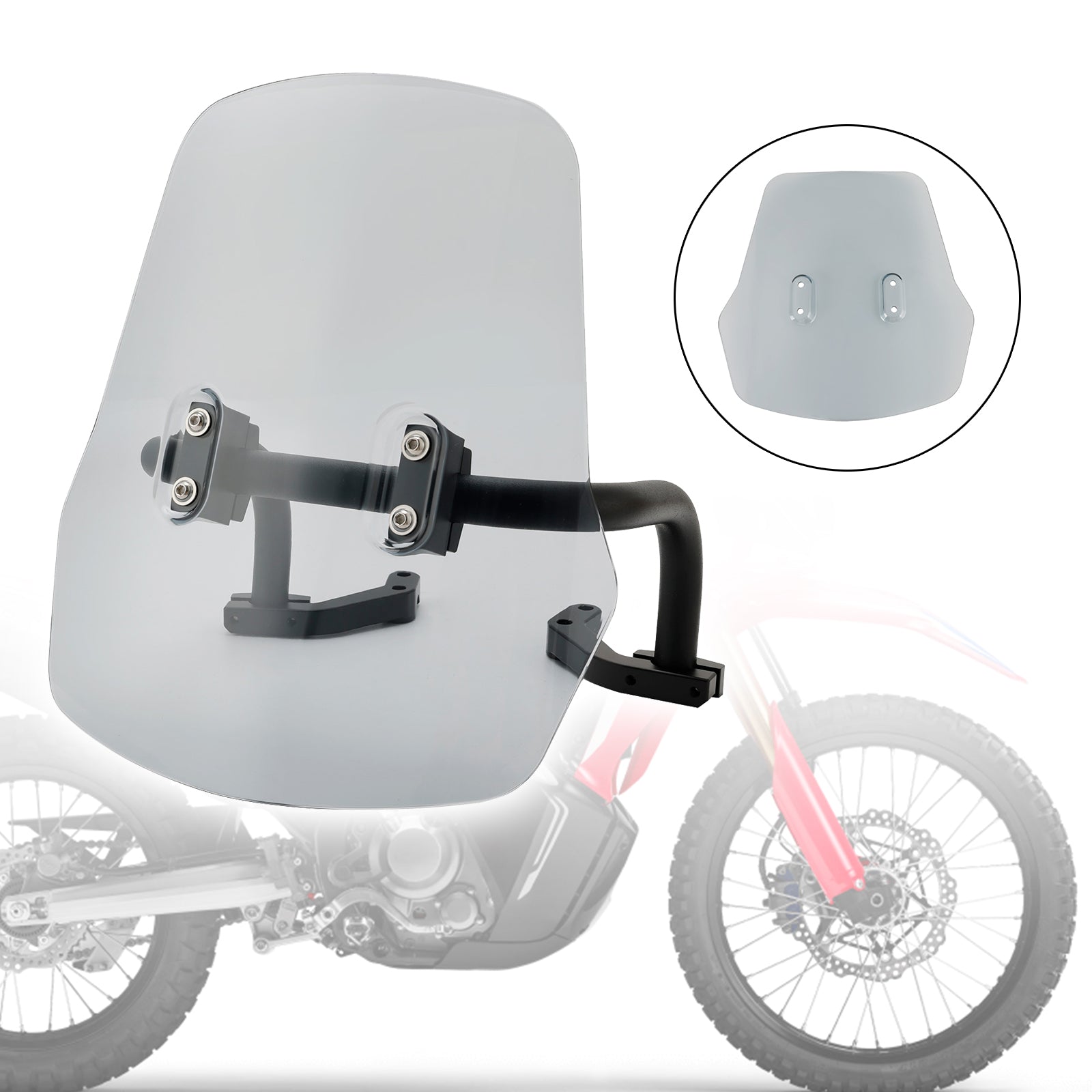 HONDA CRF250L/S CRF250M CRF300L 2021-2022 Windshield WindScreen + Bracket
