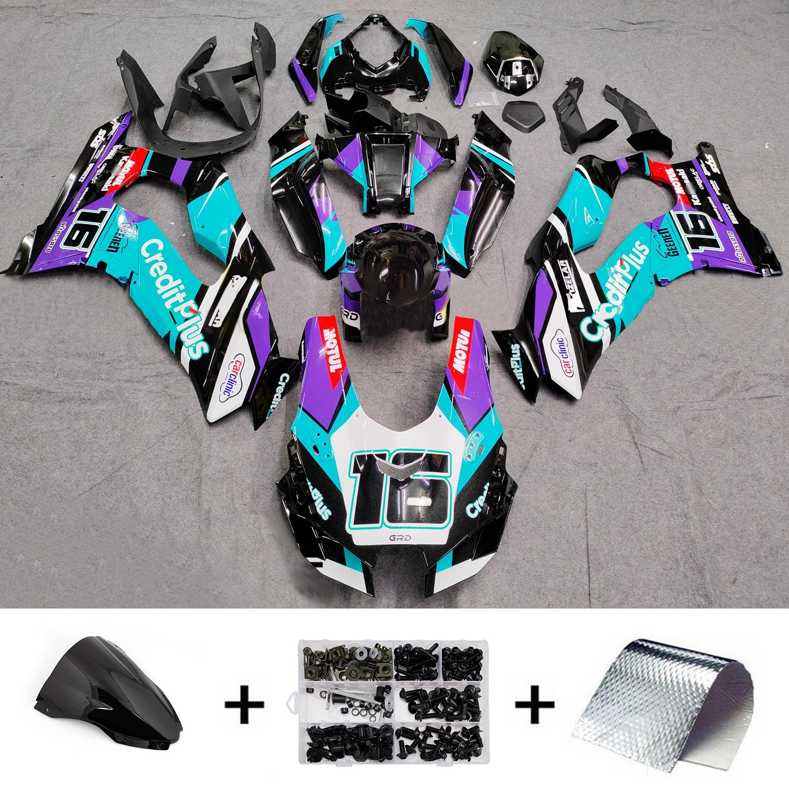 Injection Fairing Kit Bodywork ABS fit For Kawasaki ZX-10R ZX-10RR 2021-2025